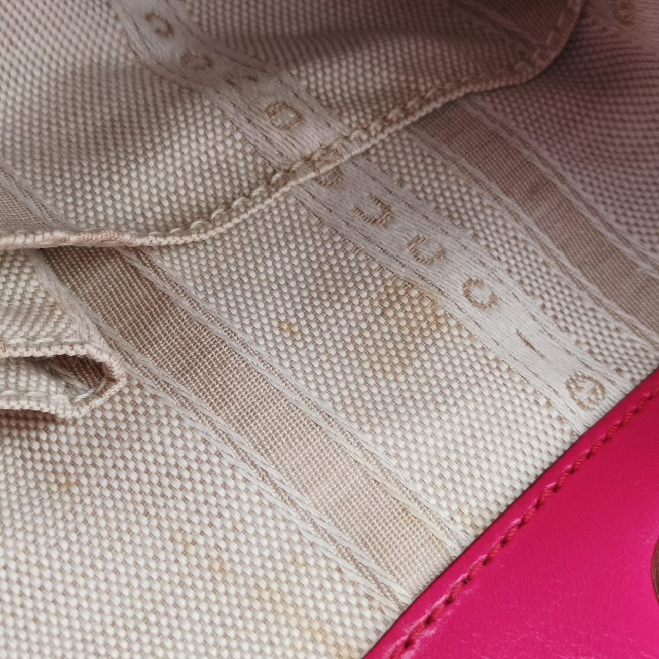 Pre-owned Gucci Bright Diamante Bucket Rose Leather 354229 shoulderbag | stylenewstar