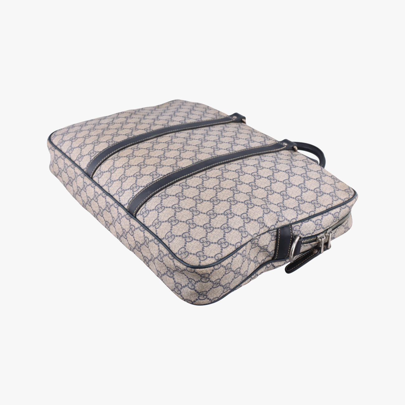 Pre-owned Gucci Diamante Beige×Black PVC coated canvas 208463 handbag | stylenewstar