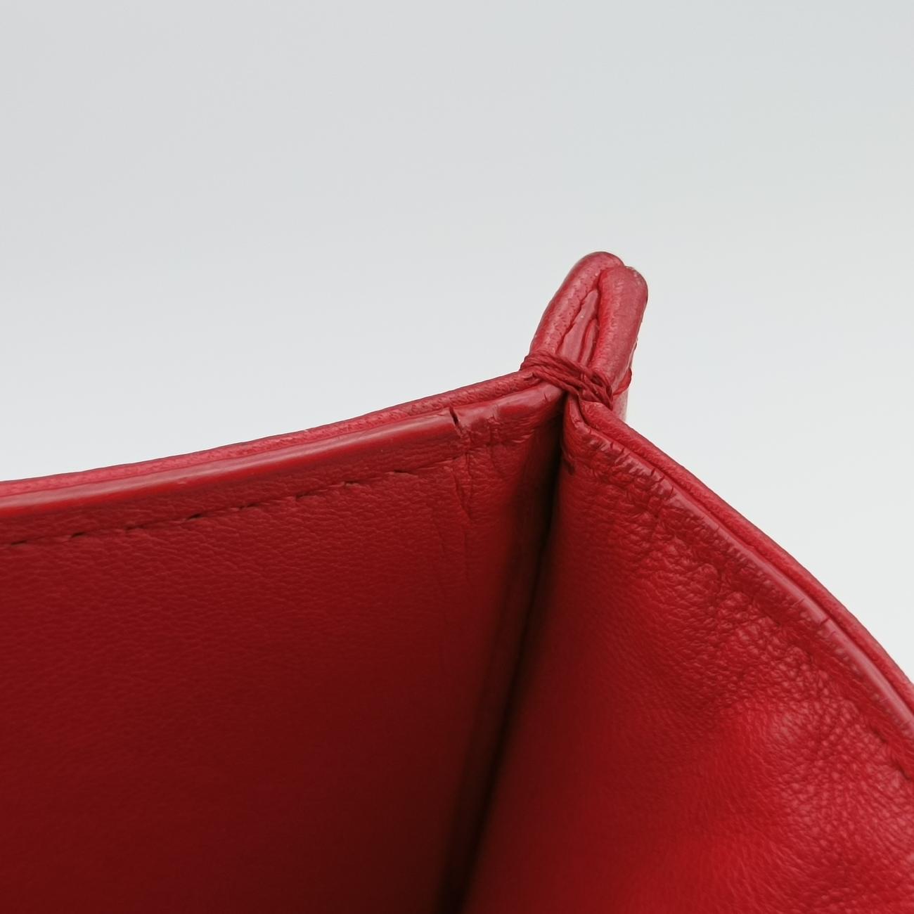 Pre-owned Balenciaga Quilted Papier A4 Tote Red Leather  shoulderbag | stylenewstar