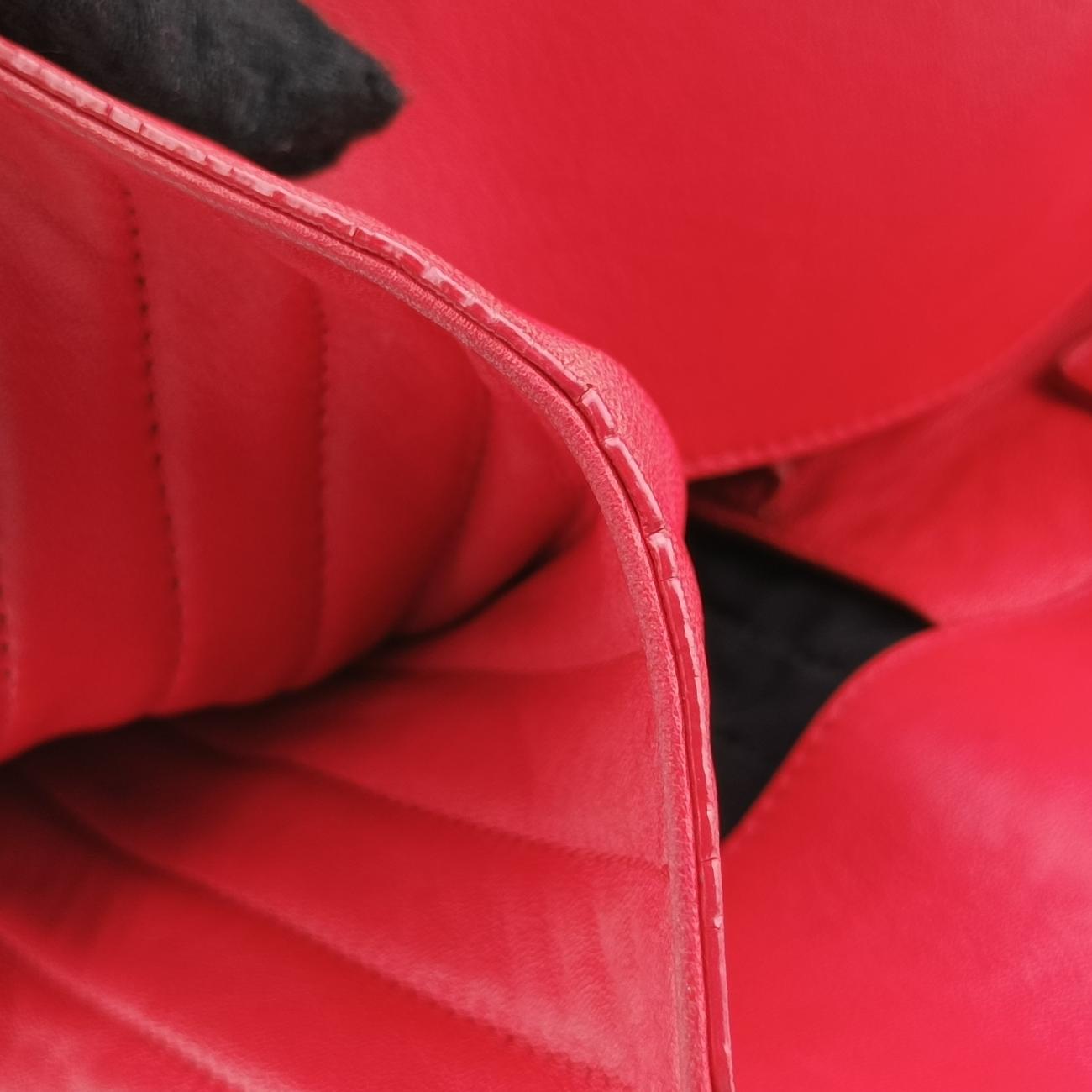 Pre-owned Balenciaga Quilted Papier A4 Tote Red Leather  shoulderbag | stylenewstar