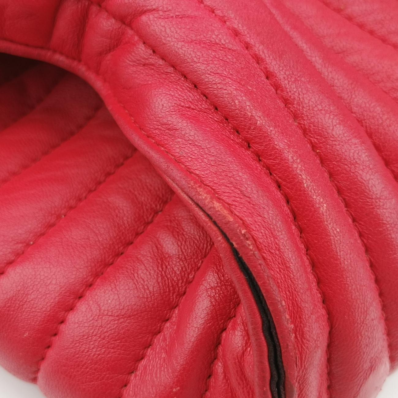 Pre-owned Balenciaga Quilted Papier A4 Tote Red Leather  shoulderbag | stylenewstar