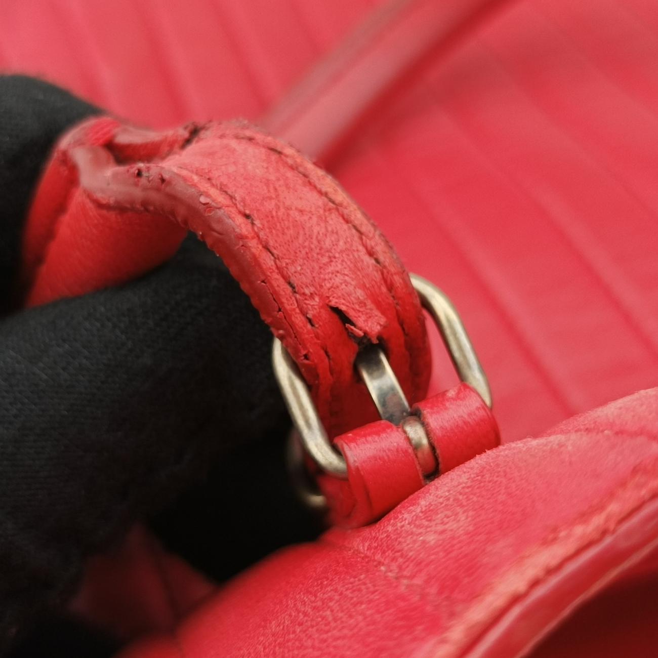 Pre-owned Balenciaga Quilted Papier A4 Tote Red Leather  shoulderbag | stylenewstar