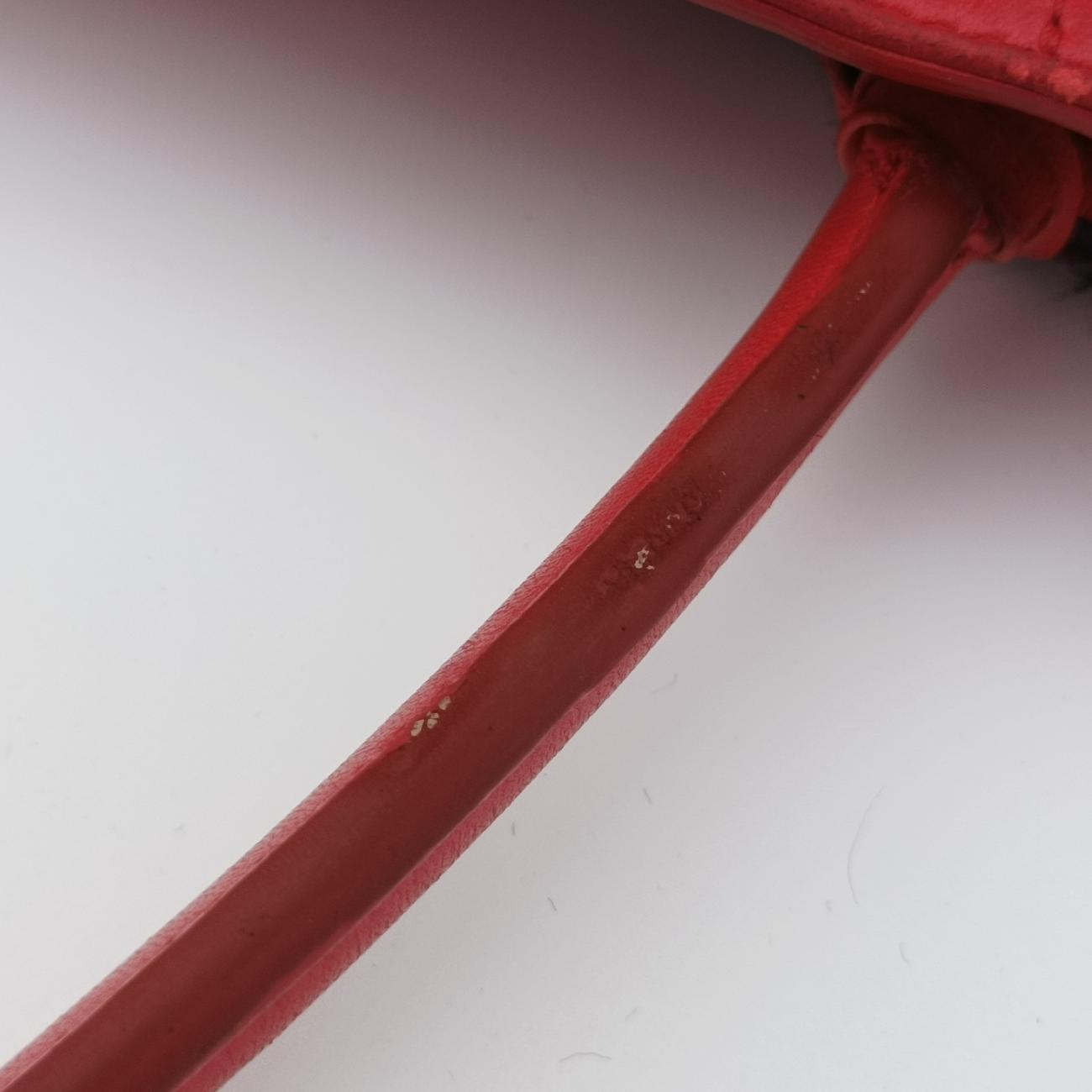 Pre-owned Balenciaga Quilted Papier A4 Tote Red Leather  shoulderbag | stylenewstar