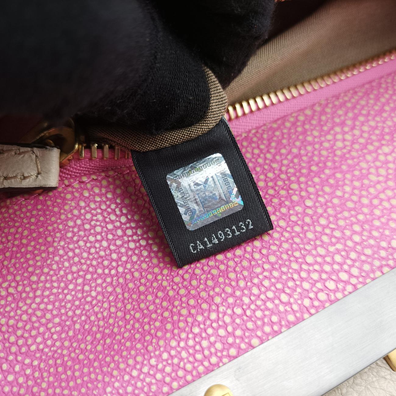 Pre-owned Fendi PEEKABOO Large Beige Leather 8BN210 shoulderbag | stylenewstar