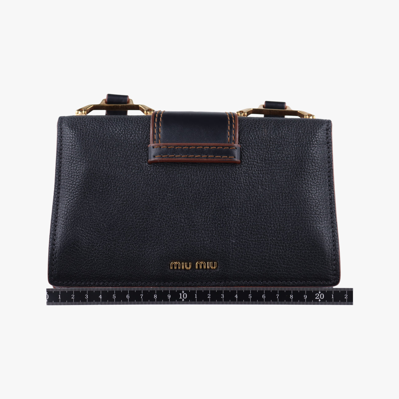 Secondhand Miu Miu Miu Lady Black Leather  shoulderbag | stylenewstar
