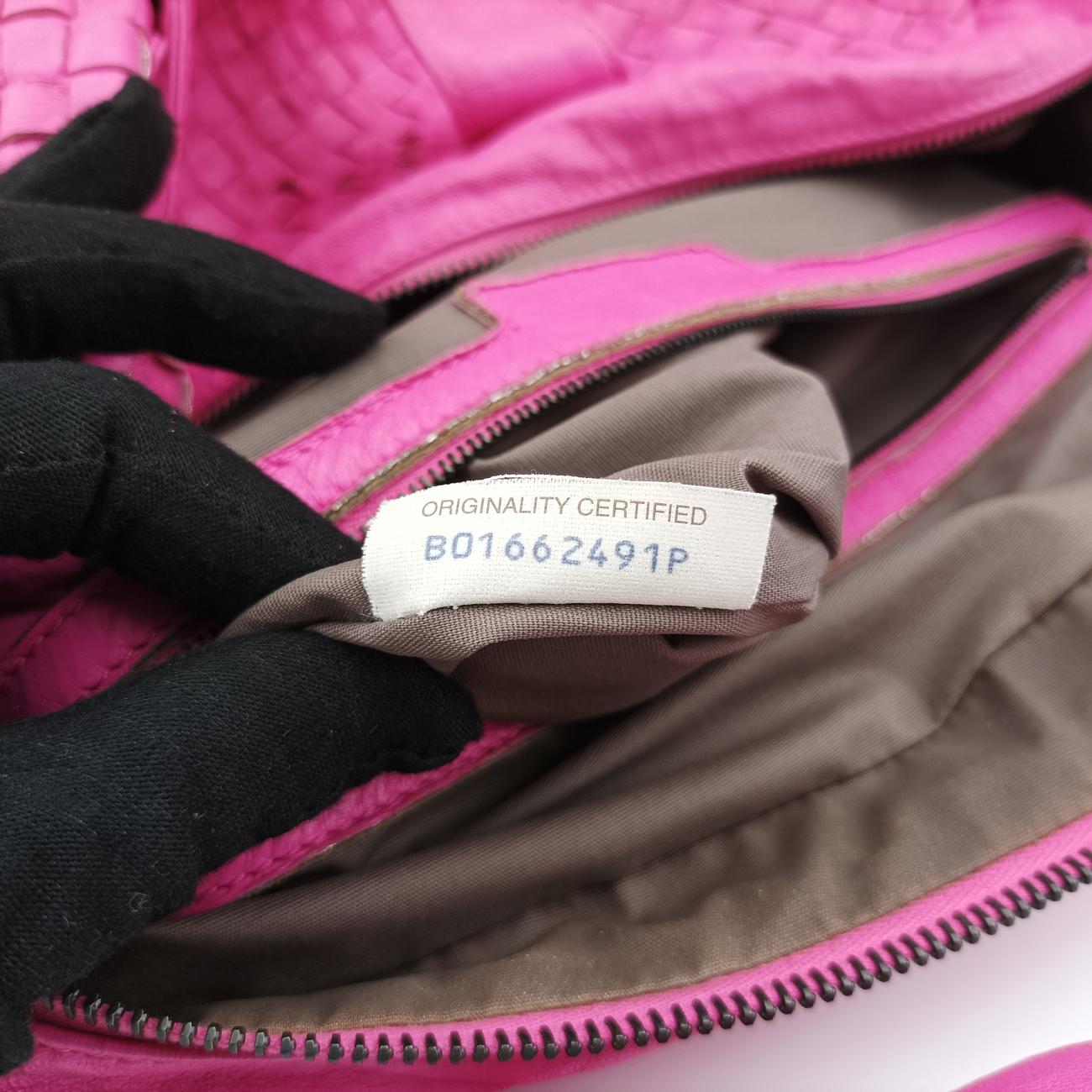 Pre-owned Bottega Veneta Intrecciato Pink lambskin  handbag | stylenewstar