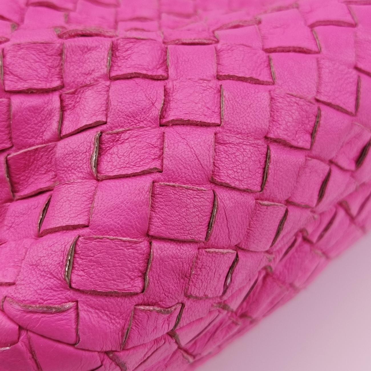 Pre-owned Bottega Veneta Intrecciato Pink lambskin  handbag | stylenewstar
