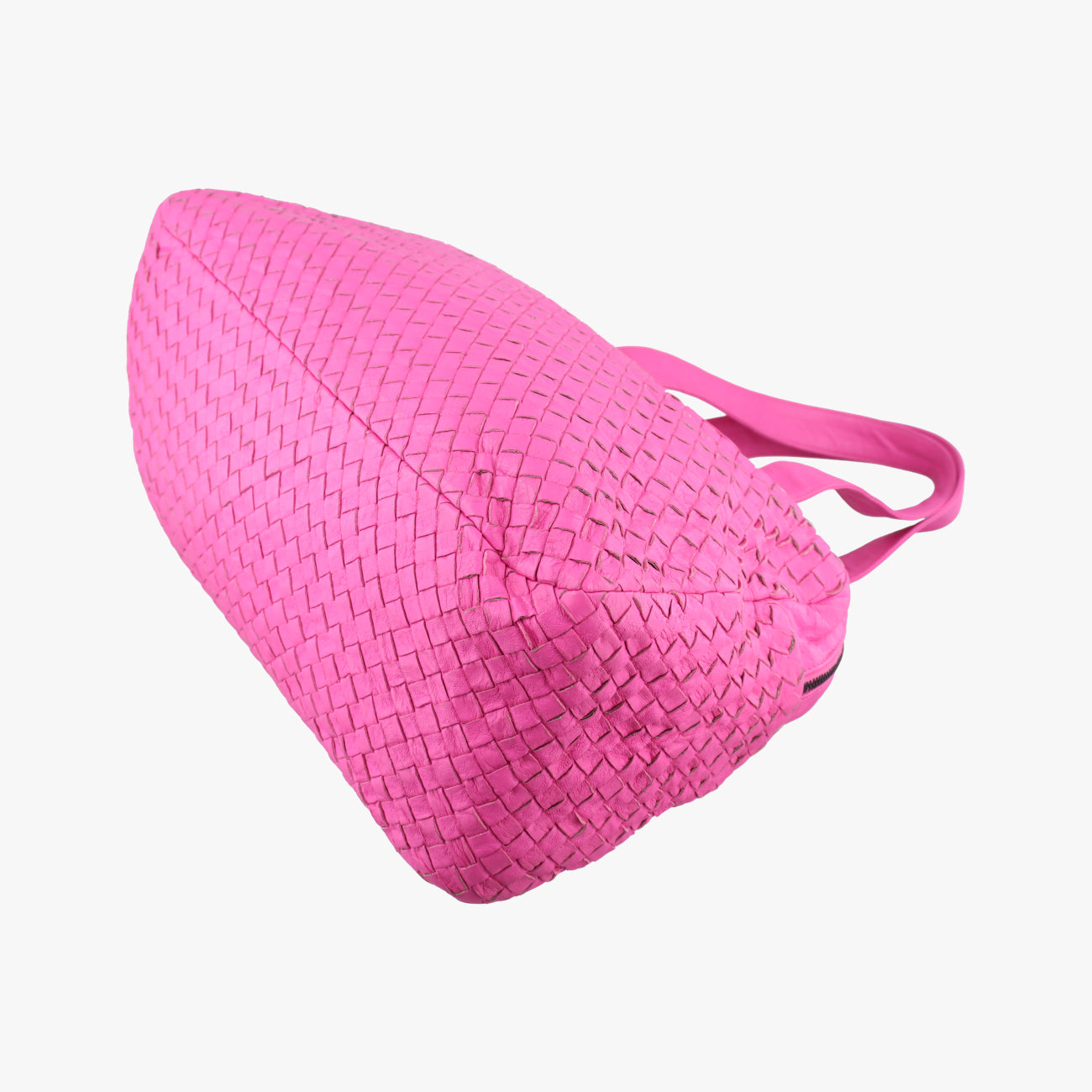 Pre-owned Bottega Veneta Intrecciato Pink lambskin  handbag | stylenewstar