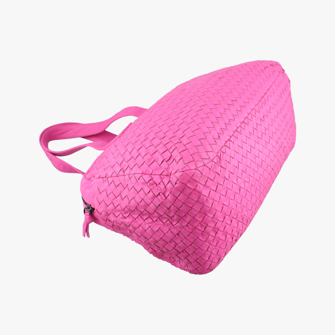 Pre-owned Bottega Veneta Intrecciato Pink lambskin  handbag | stylenewstar