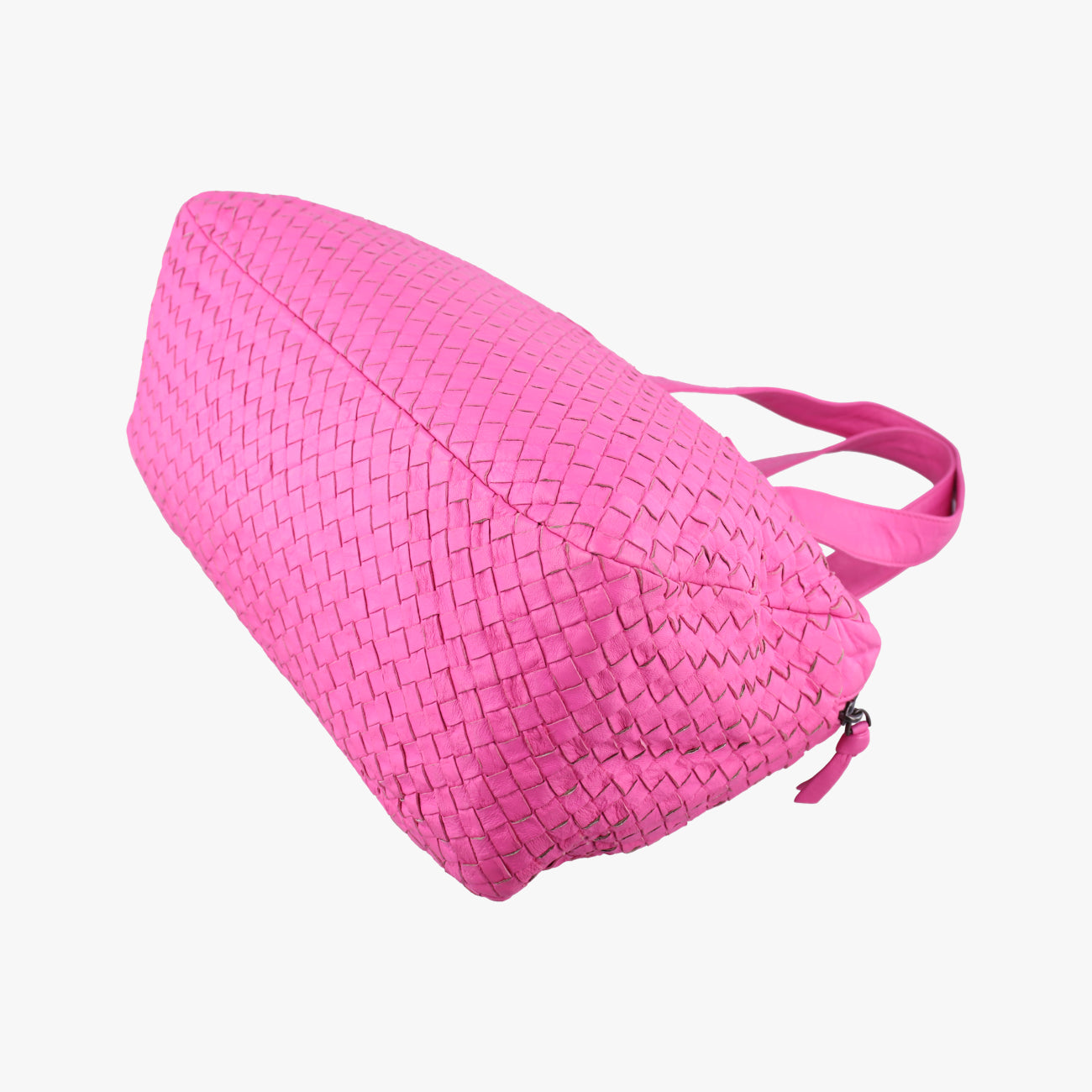 Pre-owned Bottega Veneta Intrecciato Pink lambskin  handbag | stylenewstar