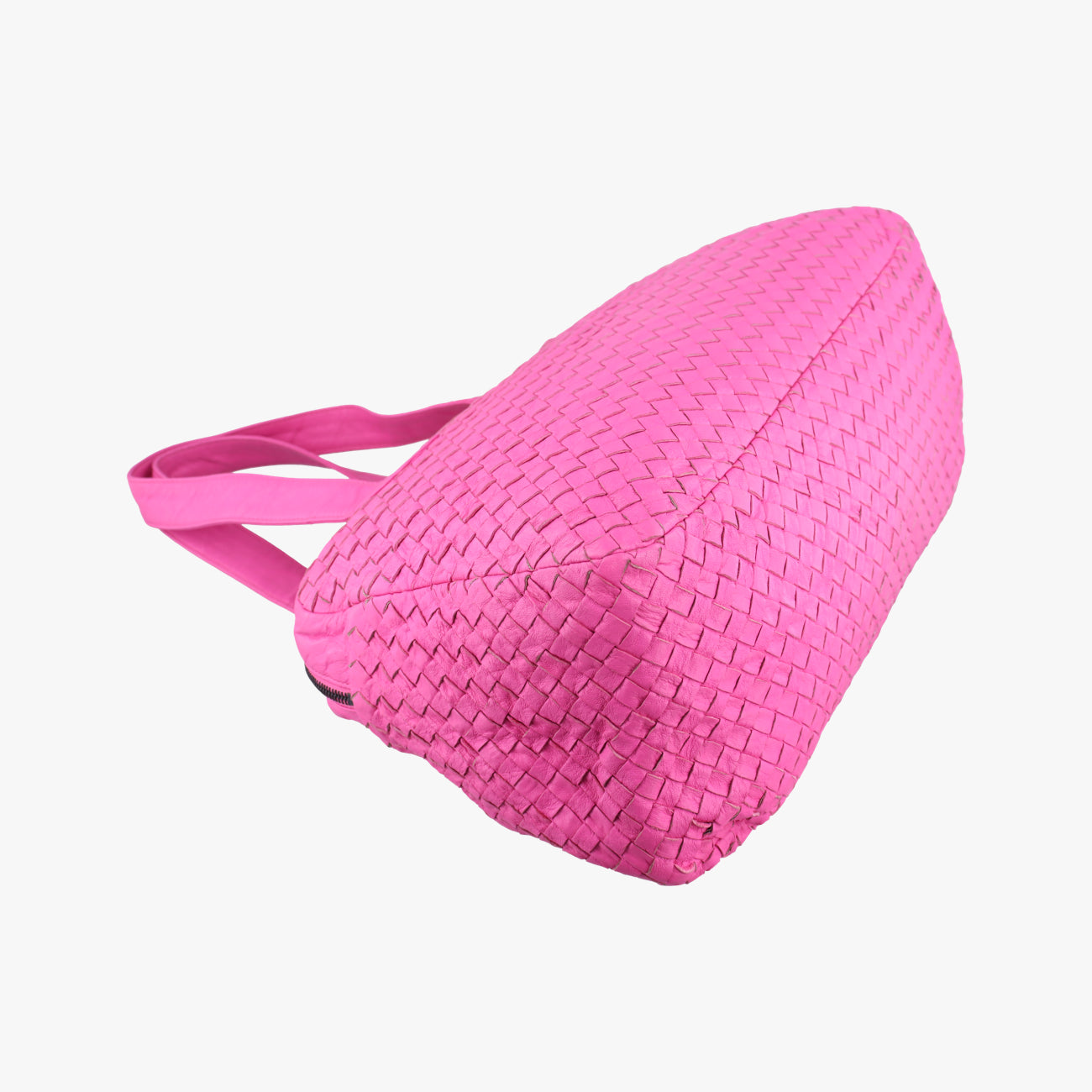 Pre-owned Bottega Veneta Intrecciato Pink lambskin  handbag | stylenewstar