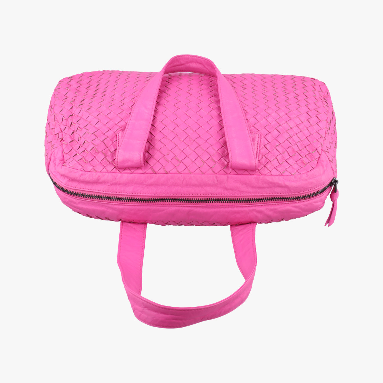 Pre-owned Bottega Veneta Intrecciato Pink lambskin  handbag | stylenewstar