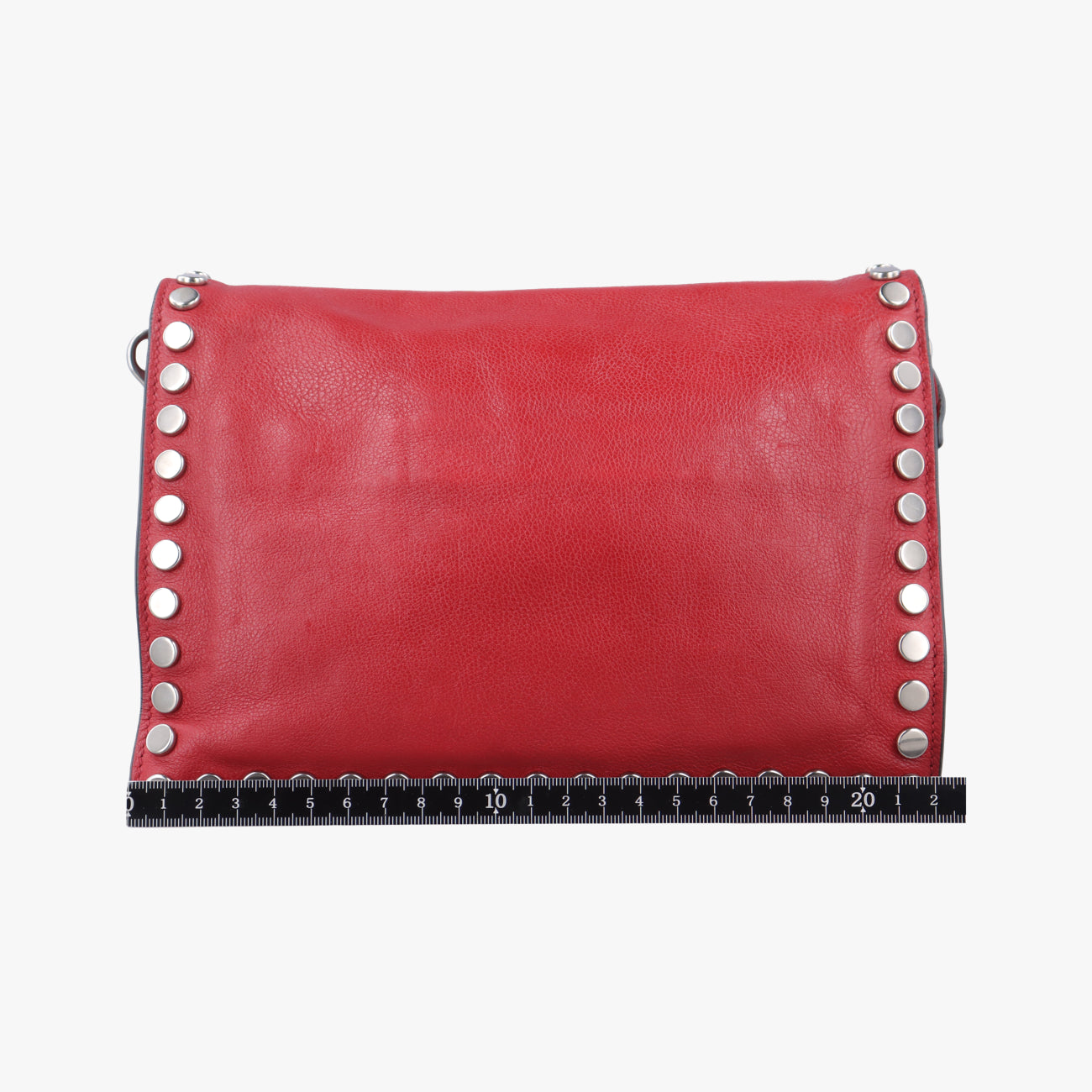 Pre-owned Prada Etiquette Red Leather 1BD082 shoulderbag | stylenewstar