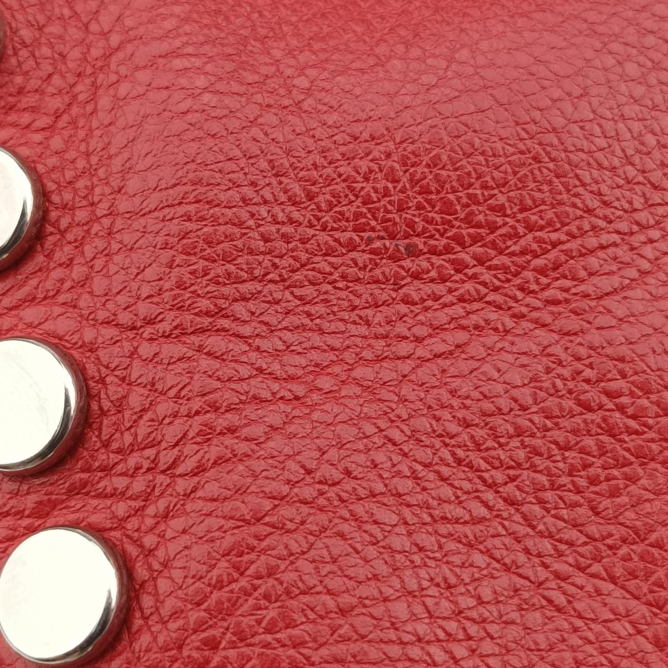 Pre-owned Prada Etiquette Red Leather 1BD082 shoulderbag | stylenewstar