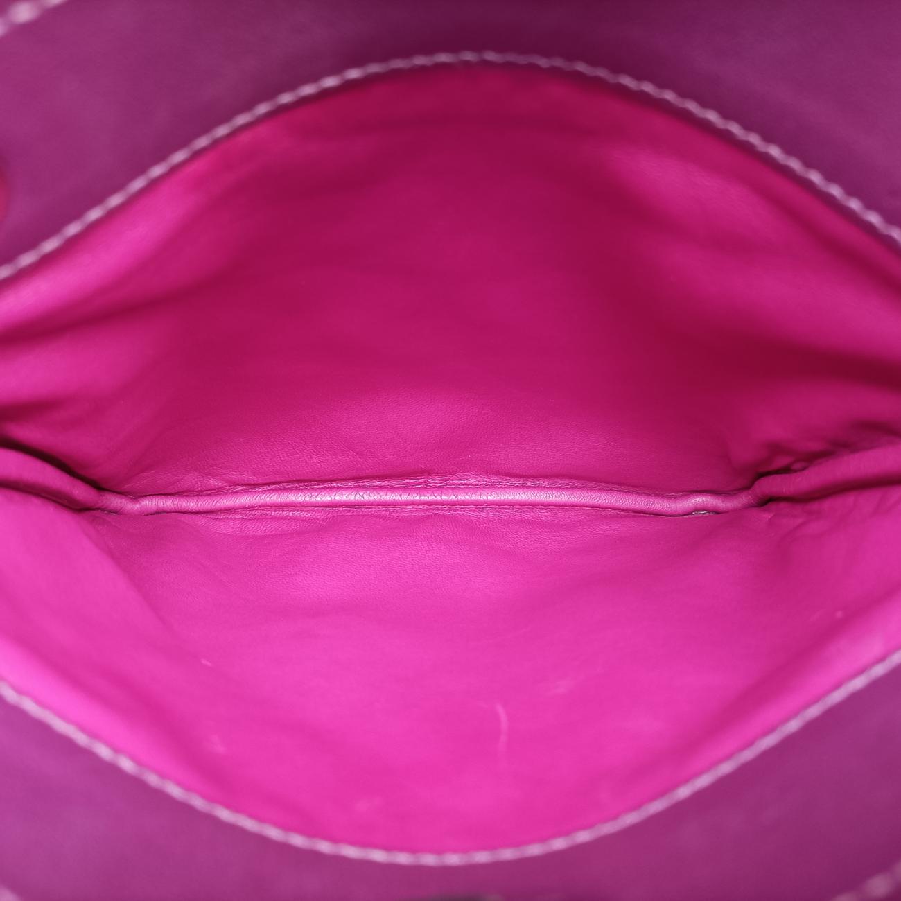 Pre-owned Hermes Sac Aline mini Purple lambskin  shoulderbag | stylenewstar