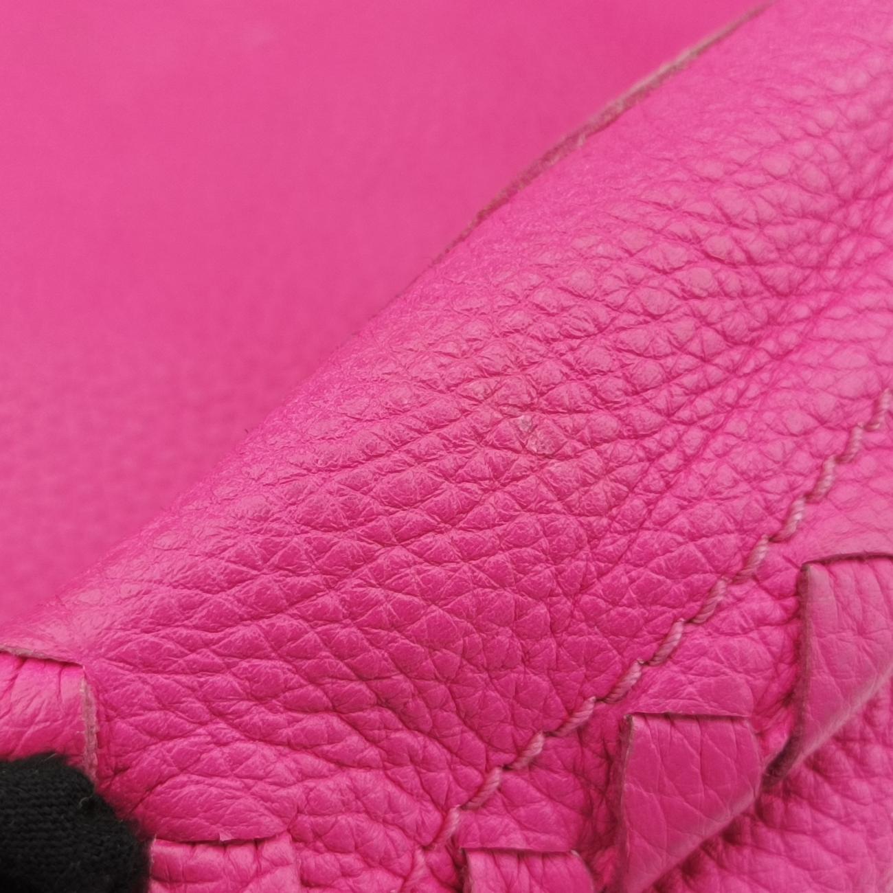 Pre-owned Bottega Veneta Intrecciato Rose Leather  shoulderbag | stylenewstar