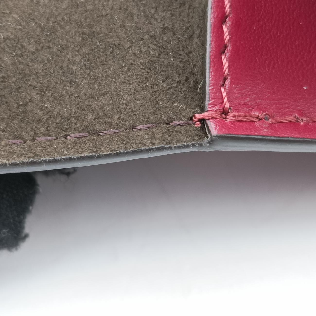 Vintage Fendi Baguette Mini Burgundy Leather 8BS039 shoulderbag | stylenewstar