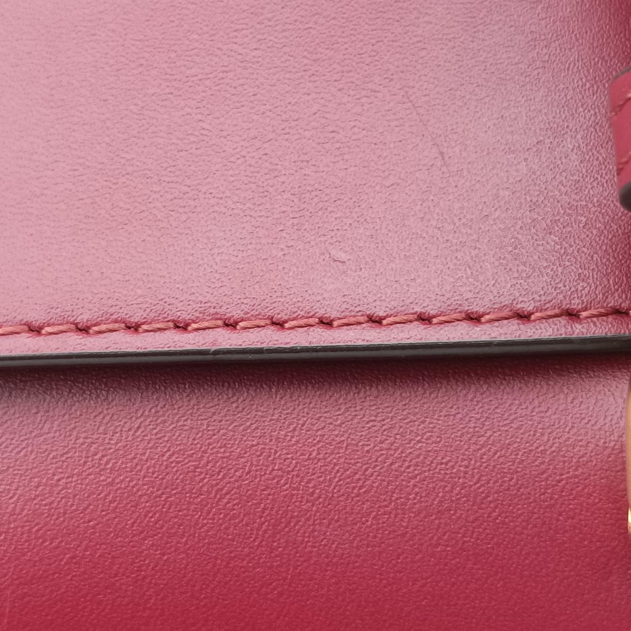 Vintage Fendi Baguette Mini Burgundy Leather 8BS039 shoulderbag | stylenewstar