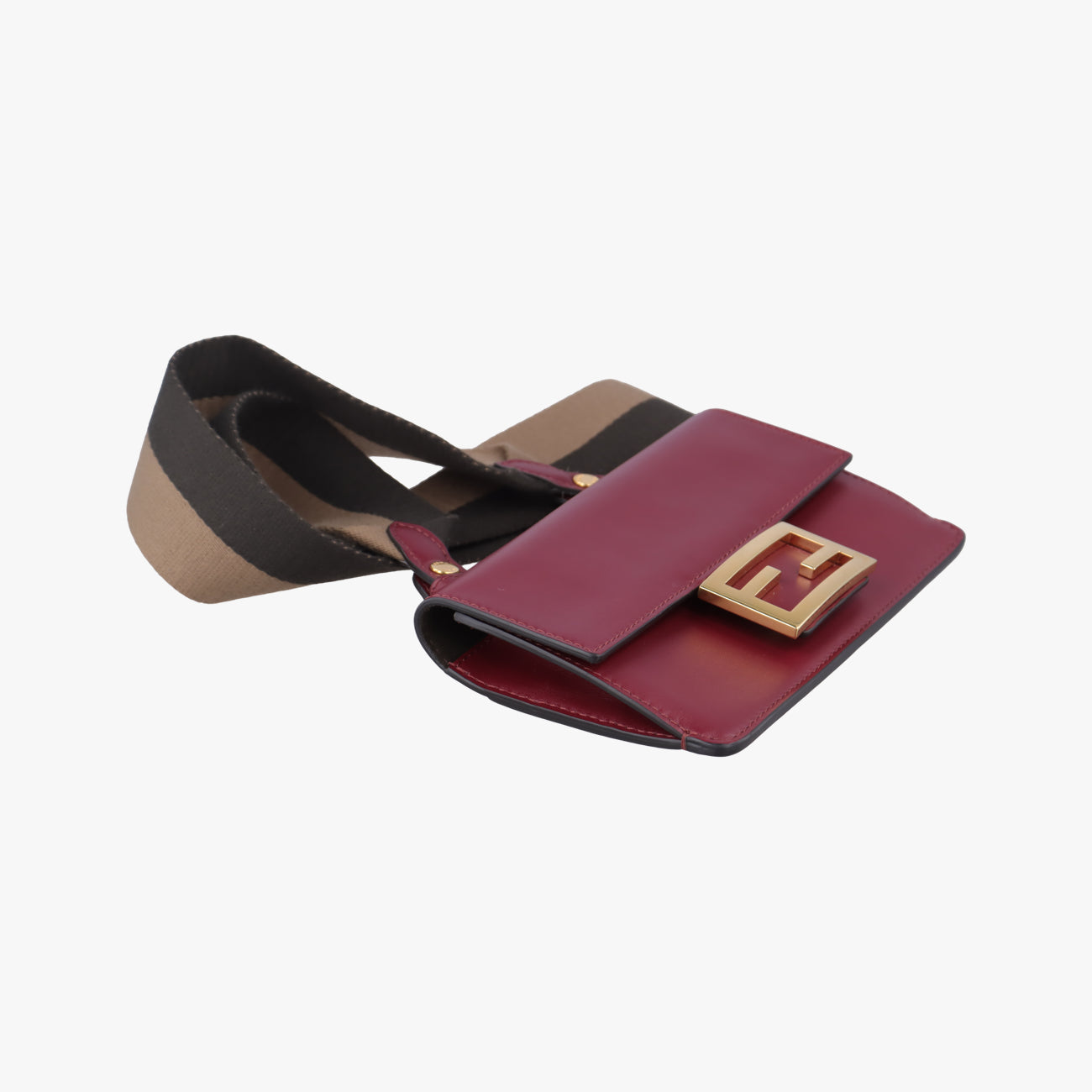 Vintage Fendi Baguette Mini Burgundy Leather 8BS039 shoulderbag | stylenewstar