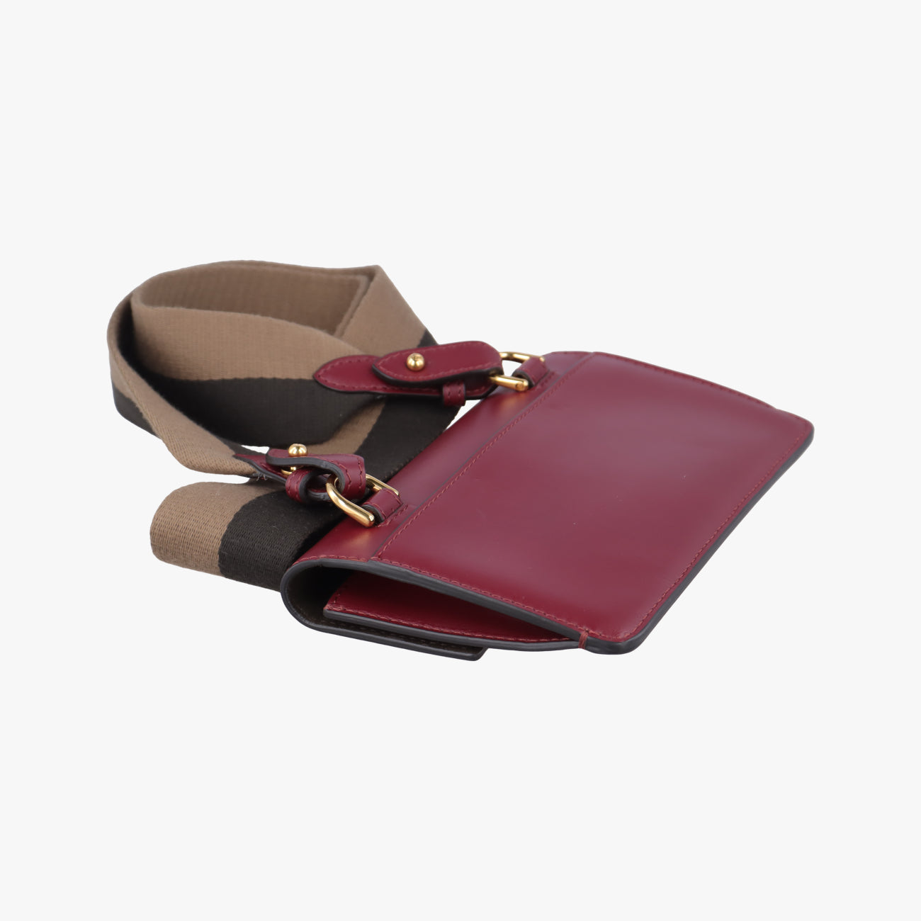 Vintage Fendi Baguette Mini Burgundy Leather 8BS039 shoulderbag | stylenewstar