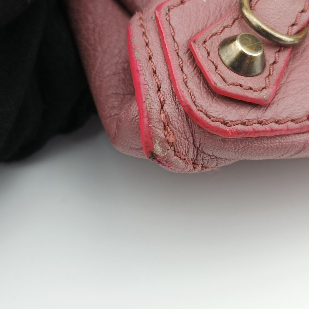 Secondhand Balenciaga The Paper Pink Leather  handbag | stylenewstar