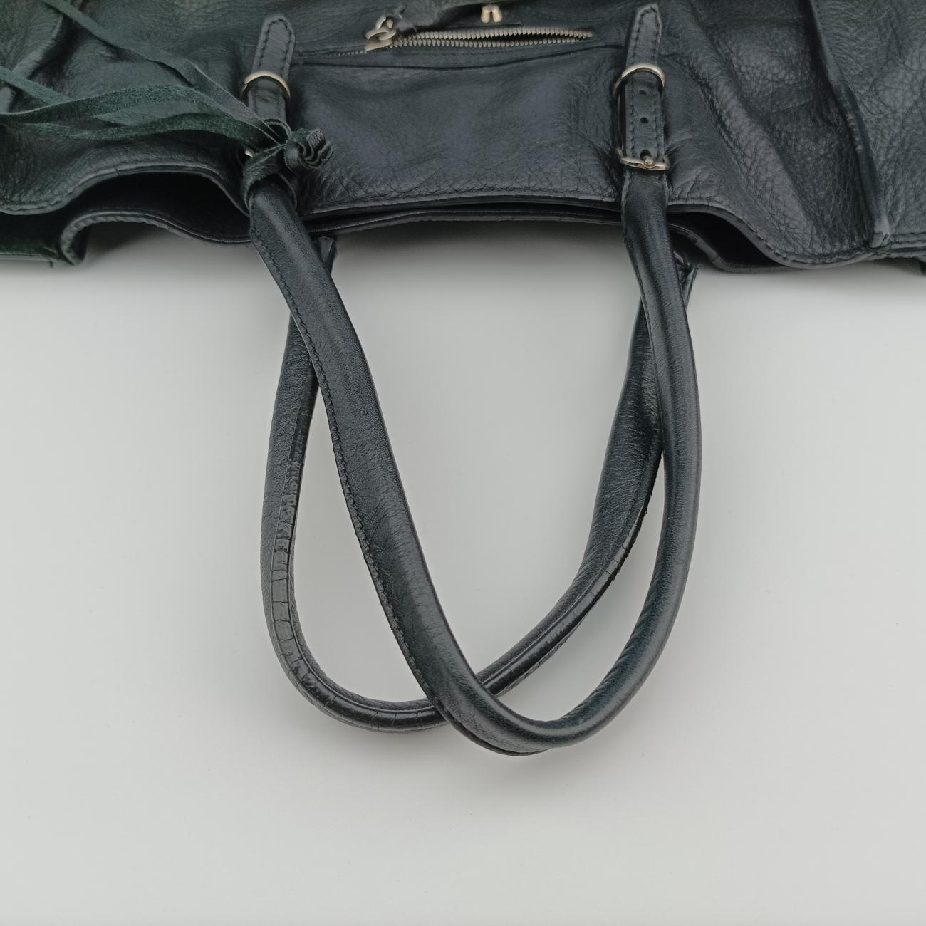 Pre-owned Balenciaga Paper A5 Tote Bag Black Lambskin  handbag | stylenewstar