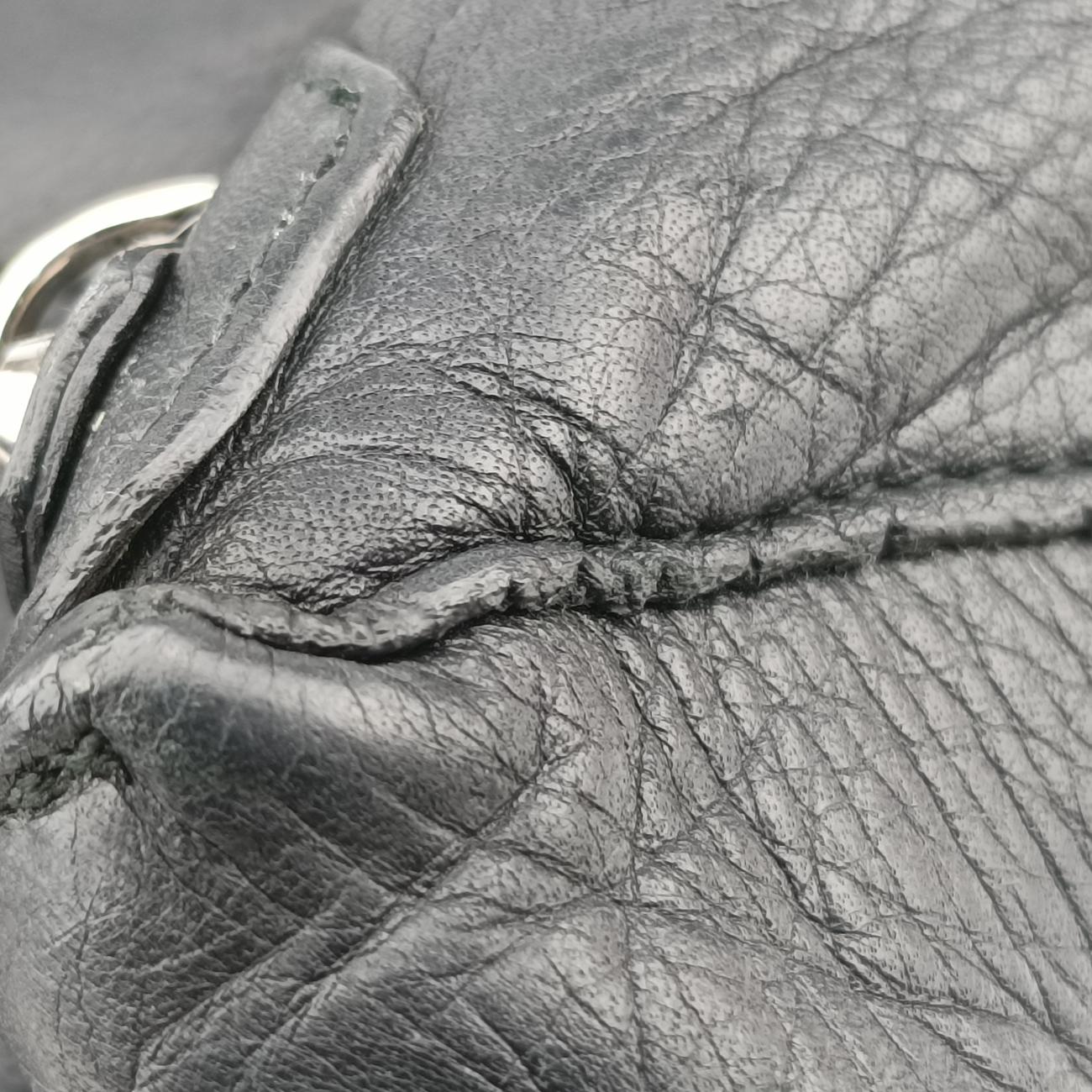 Pre-owned Balenciaga Paper A5 Tote Bag Black Lambskin  handbag | stylenewstar