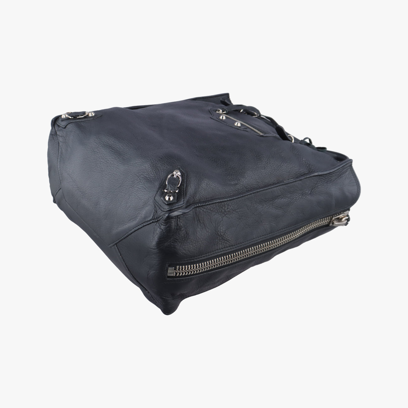 Pre-owned Balenciaga Paper A5 Tote Bag Black Lambskin  handbag | stylenewstar