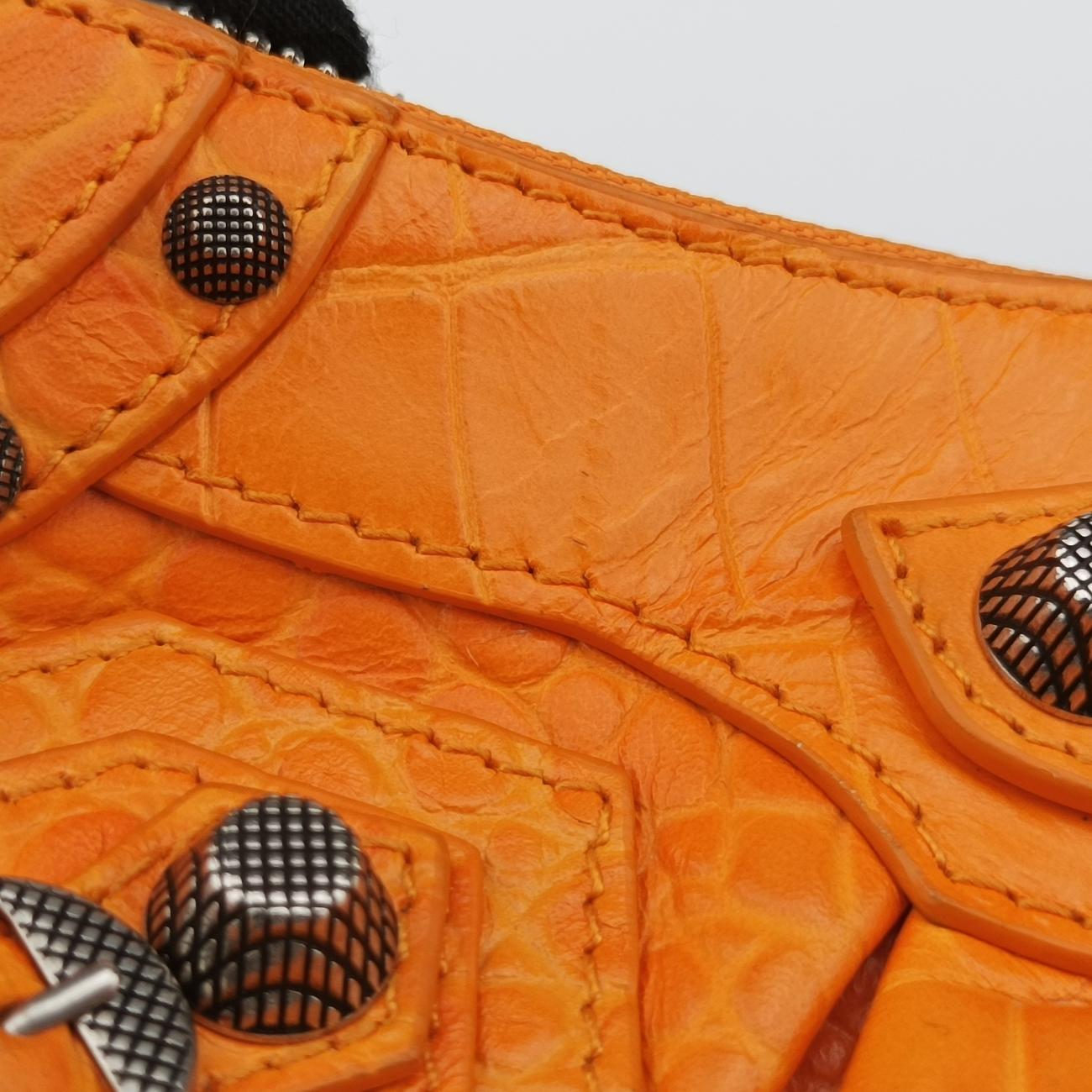 Vintage Balenciaga Le Cagole Orange lambskin  shoulderbag | stylenewstar