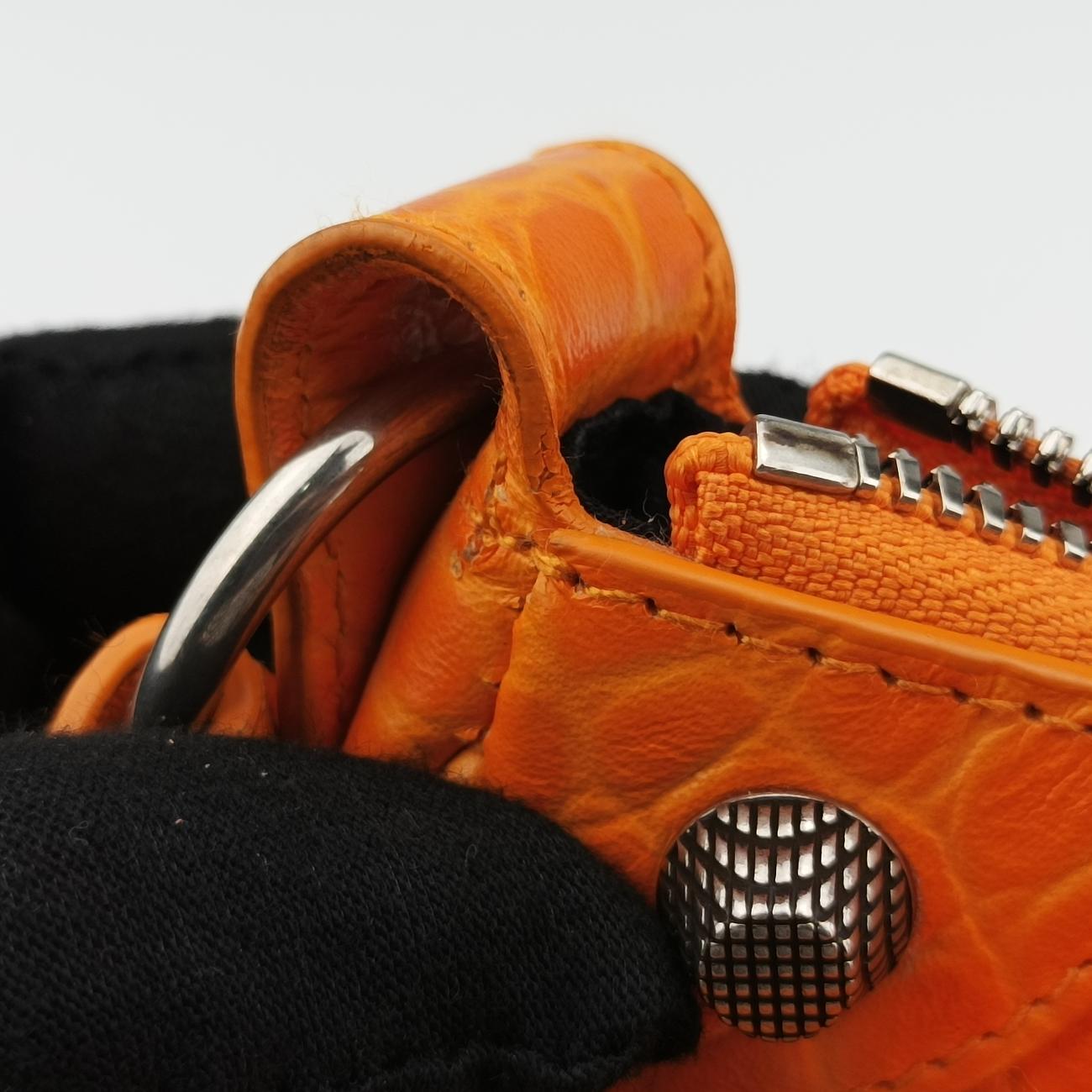 Vintage Balenciaga Le Cagole Orange lambskin  shoulderbag | stylenewstar