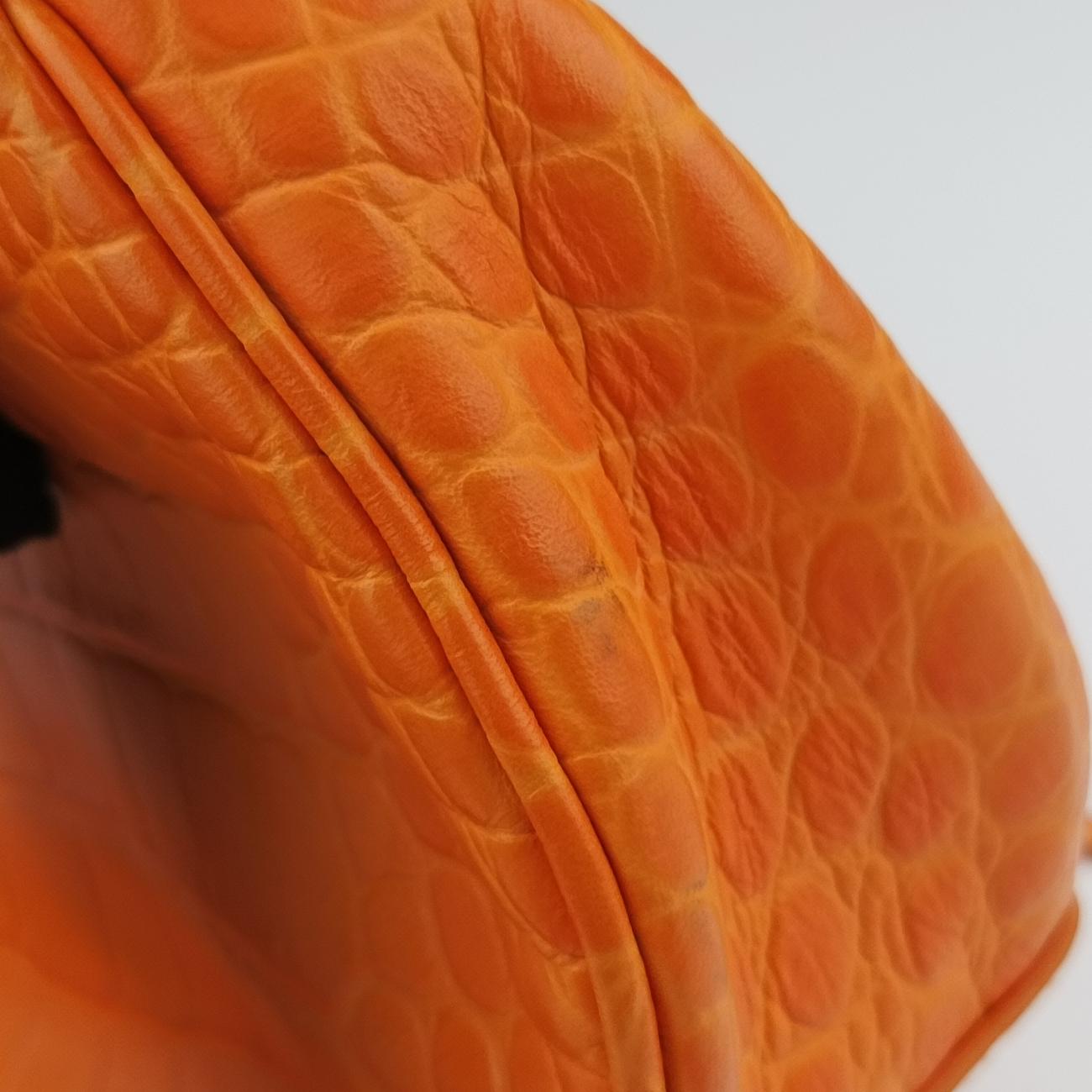 Vintage Balenciaga Le Cagole Orange lambskin  shoulderbag | stylenewstar