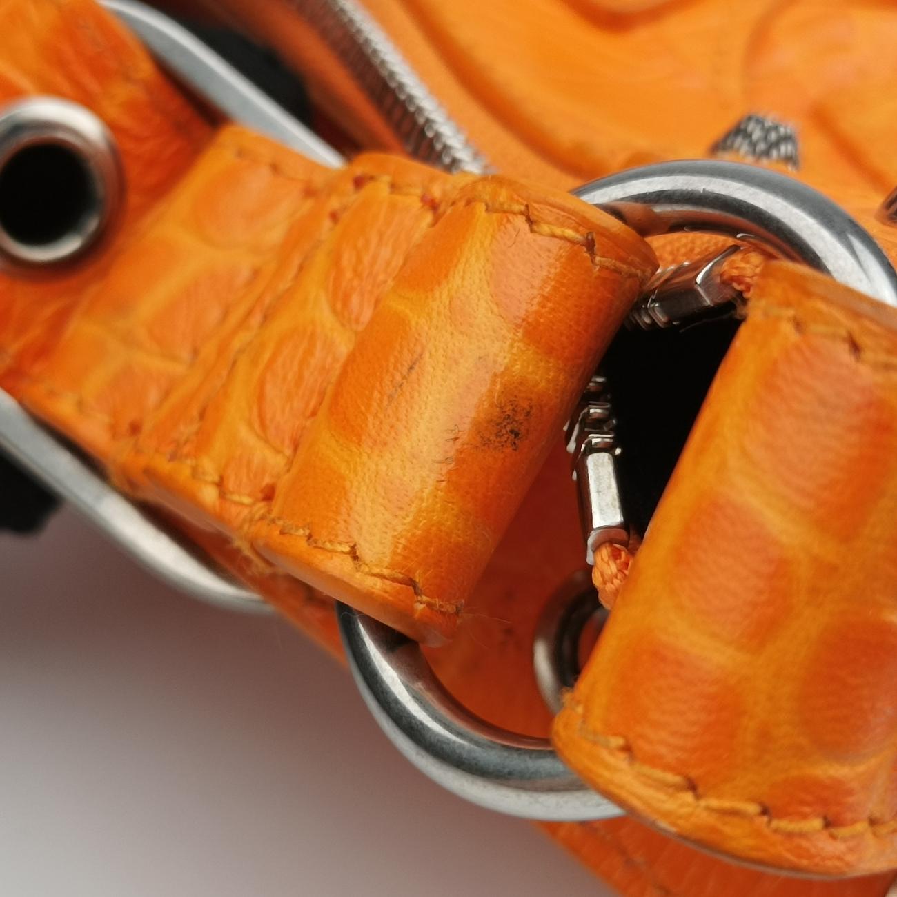 Vintage Balenciaga Le Cagole Orange lambskin  shoulderbag | stylenewstar