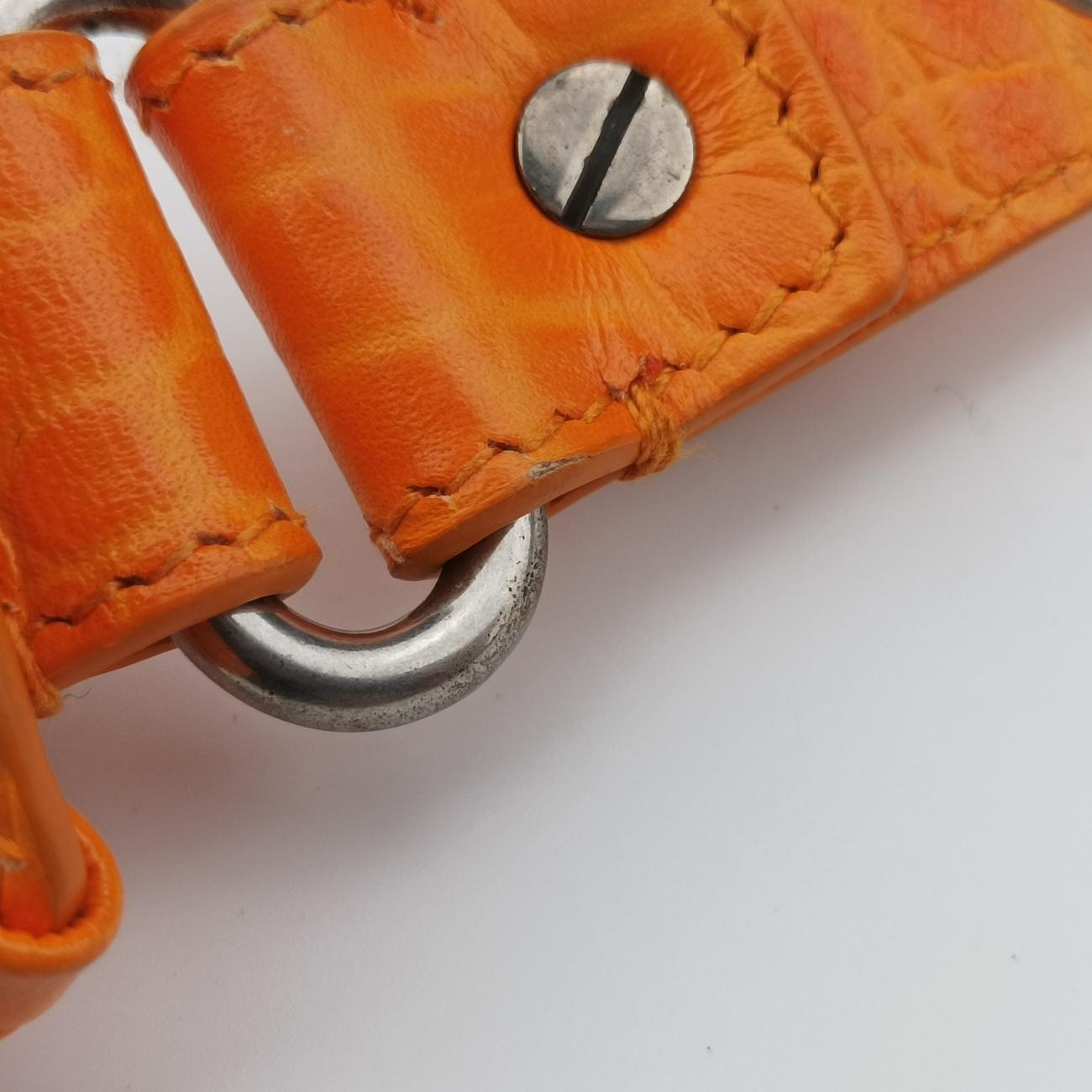 Vintage Balenciaga Le Cagole Orange lambskin  shoulderbag | stylenewstar