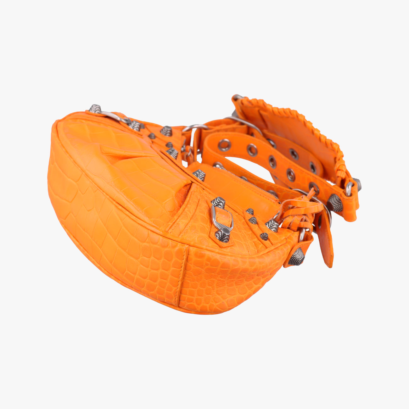 Vintage Balenciaga Le Cagole Orange lambskin  shoulderbag | stylenewstar