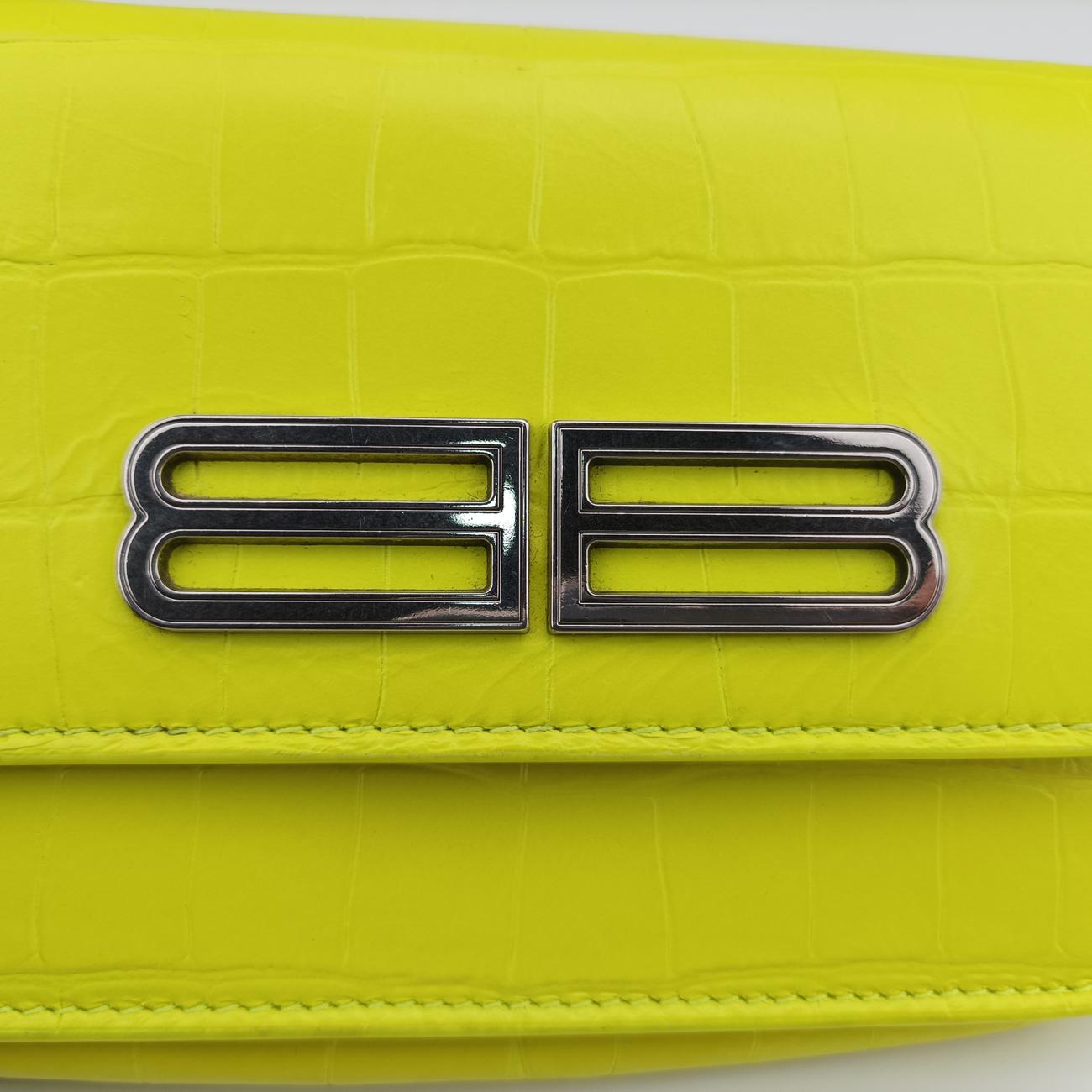 Vintage Balenciaga BB Gossip Green Leather  shoulderbag | stylenewstar