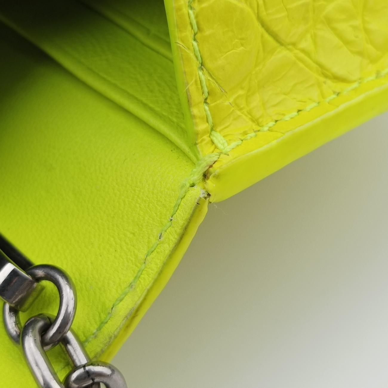 Vintage Balenciaga BB Gossip Green Leather  shoulderbag | stylenewstar
