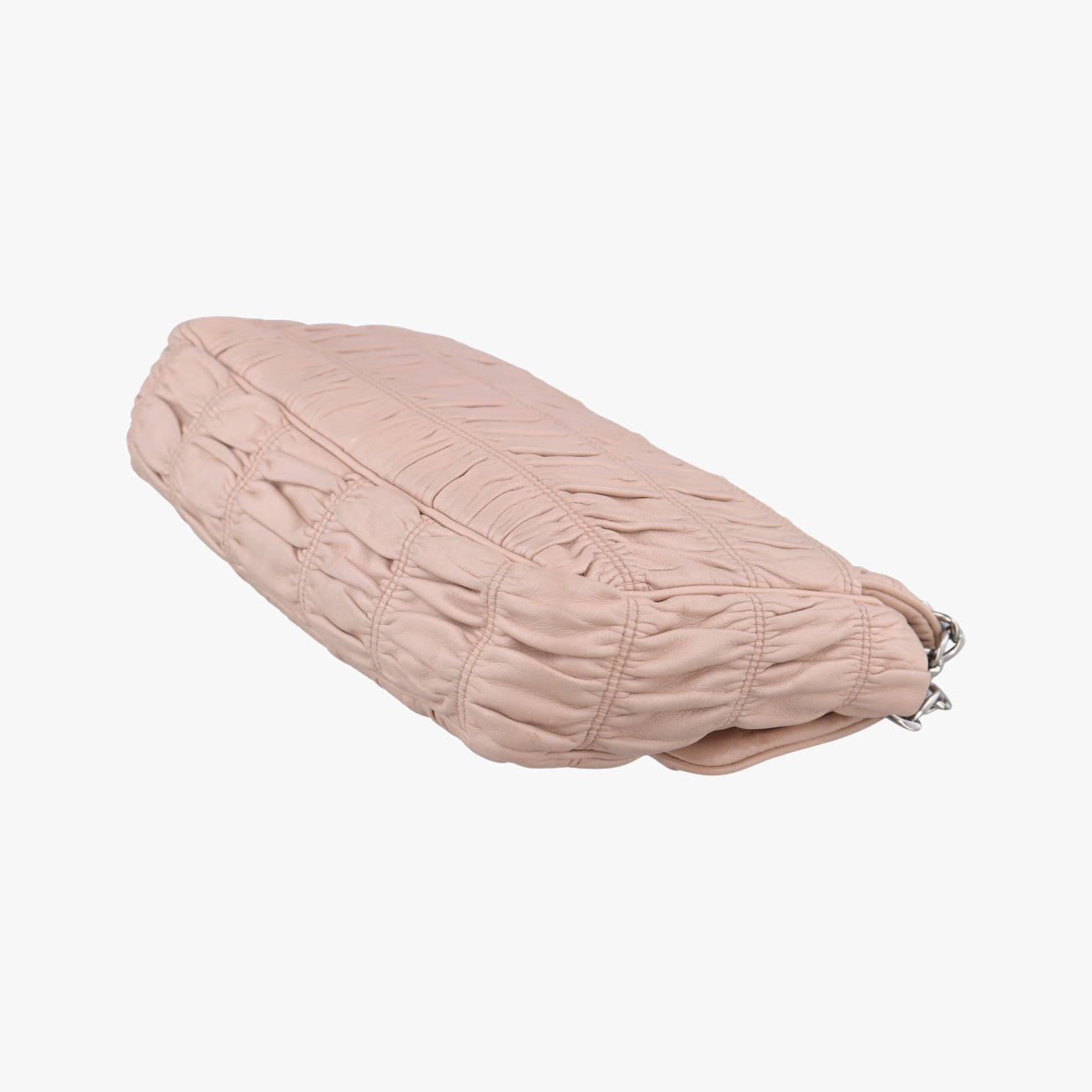 Pre-owned Prada Gaufre Logo Flap Pink Nappa Leather BT0939 shoulderbag | stylenewstar