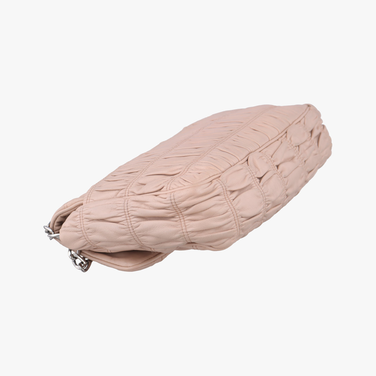 Pre-owned Prada Gaufre Logo Flap Pink Nappa Leather BT0939 shoulderbag | stylenewstar