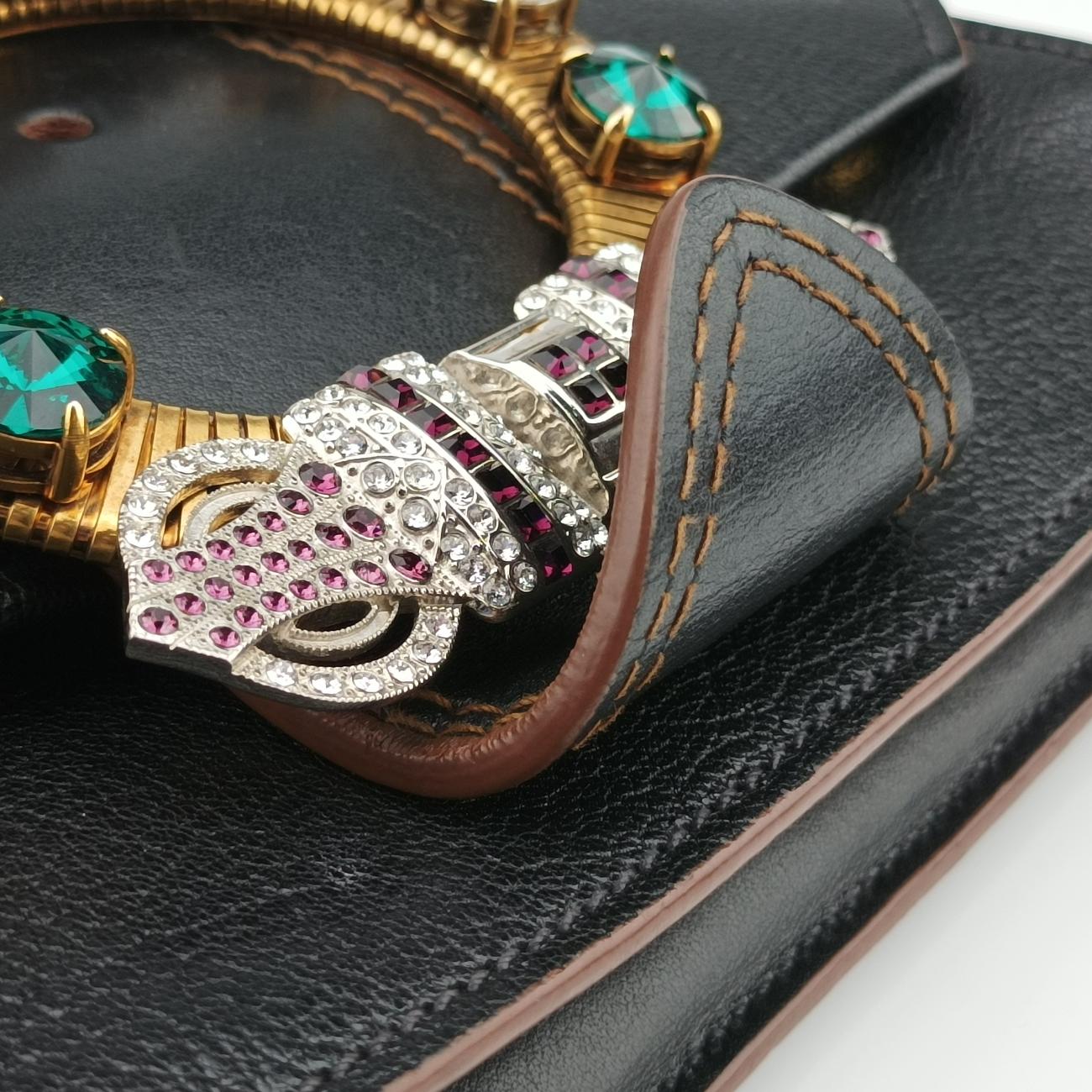 Vintage Miu Miu Miu Lady Black Leather  shoulderbag | stylenewstar