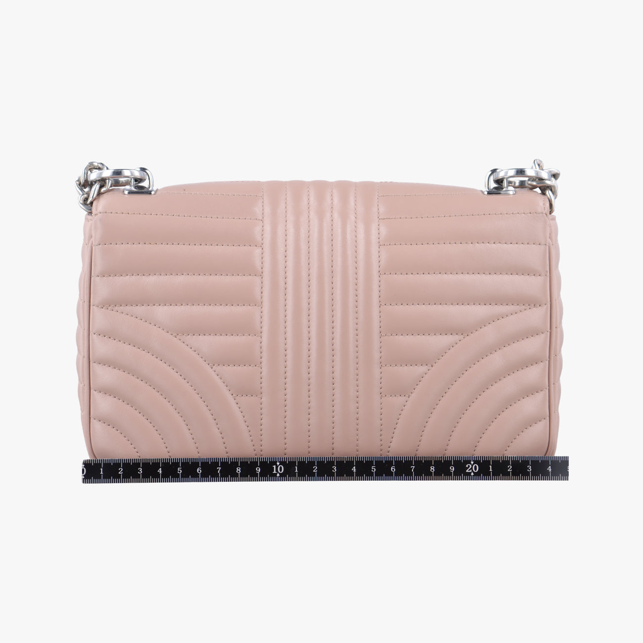 Pre-owned Prada Diagramme Pink Leather 1BD107 shoulderbag | stylenewstar