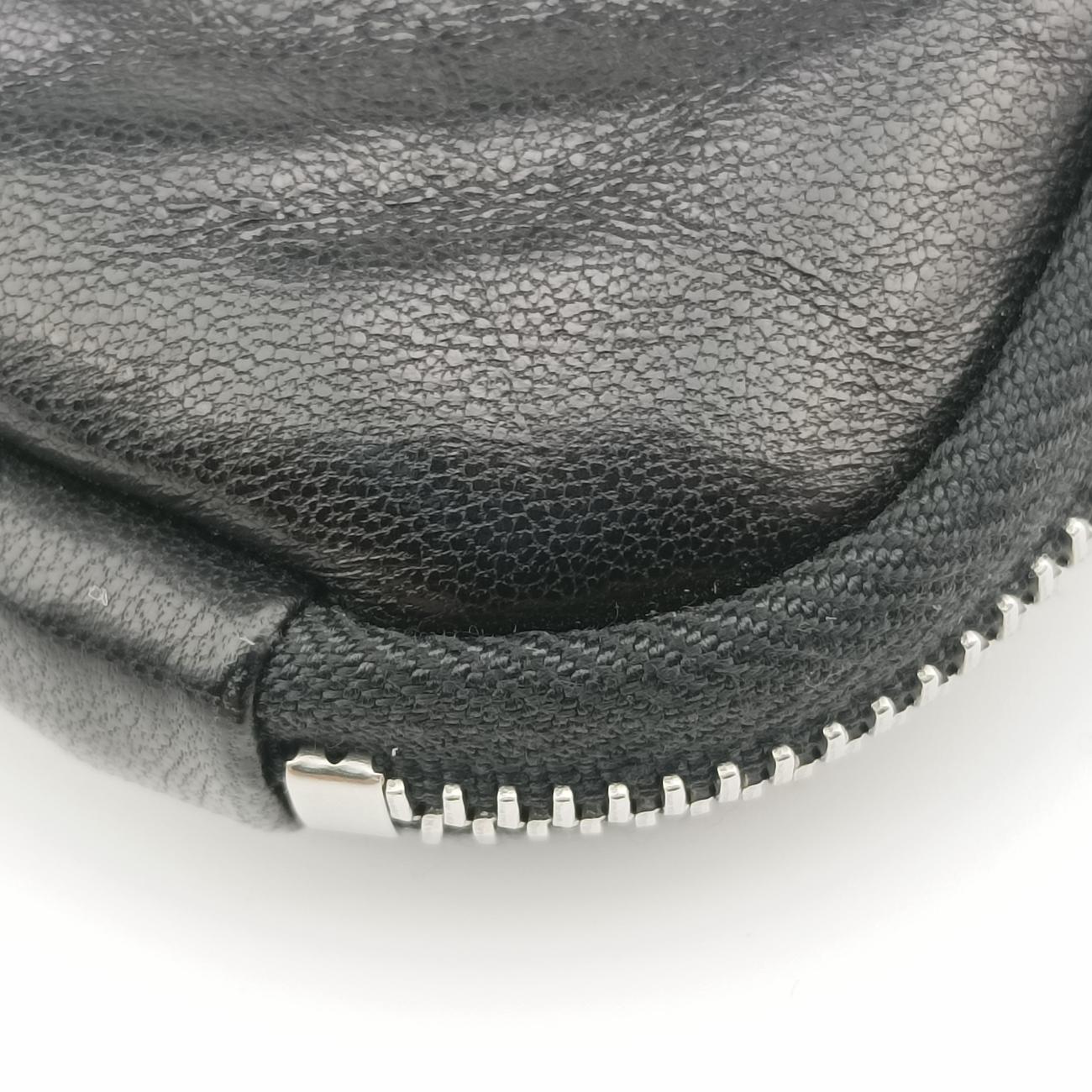 Pre-owned Prada triangle mini Black Leather 1NR015 shoulderbag | stylenewstar