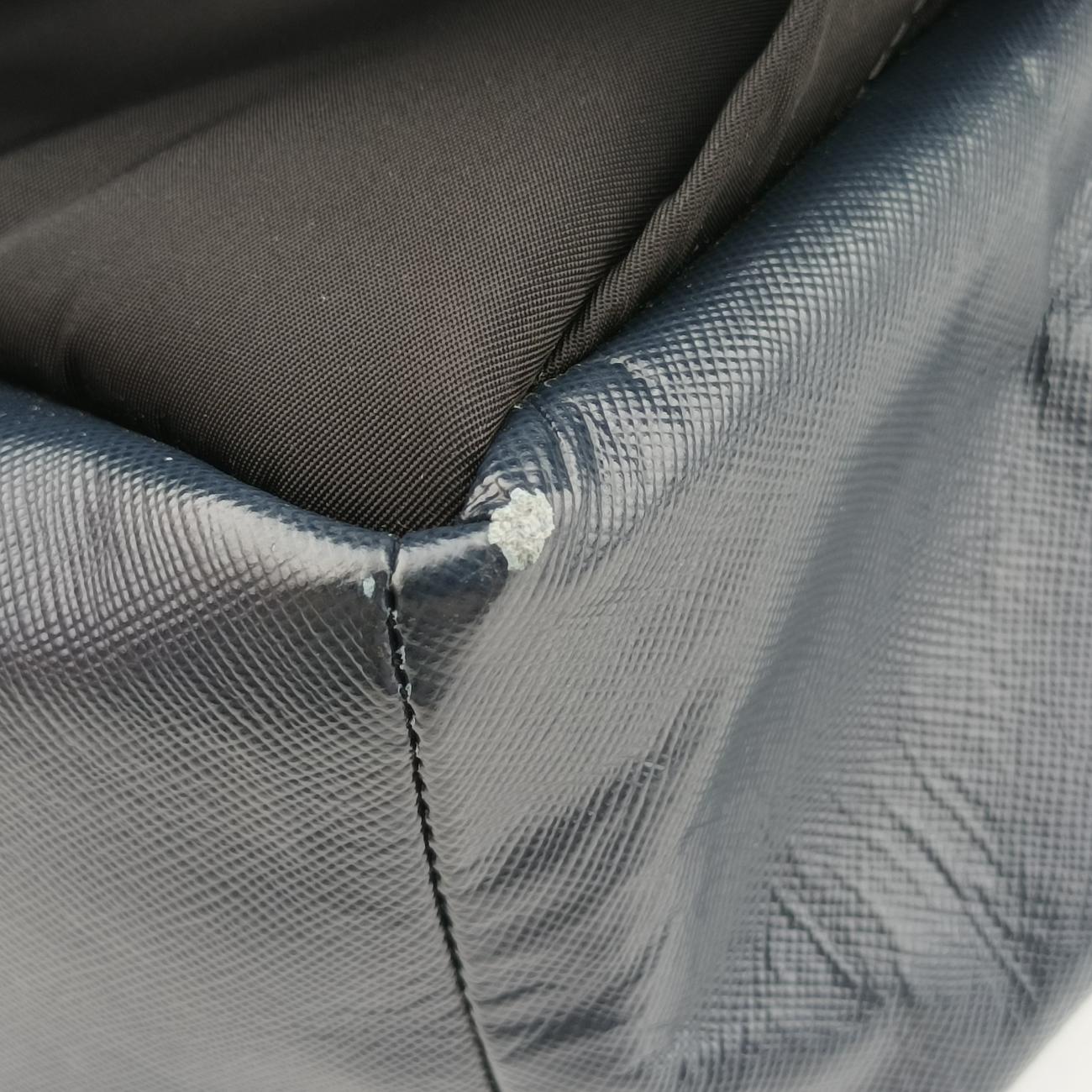 Vintage VERSACE La Medusa Navy Leather  backpack/rucksack | stylenewstar