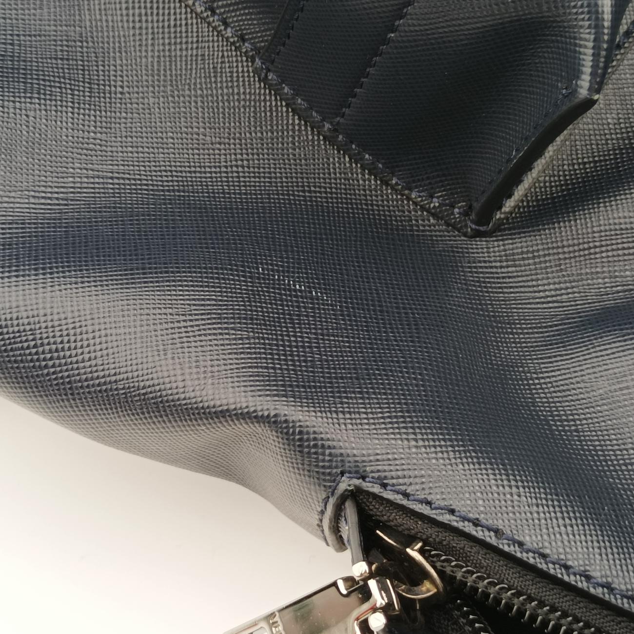 Vintage VERSACE La Medusa Navy Leather  backpack/rucksack | stylenewstar