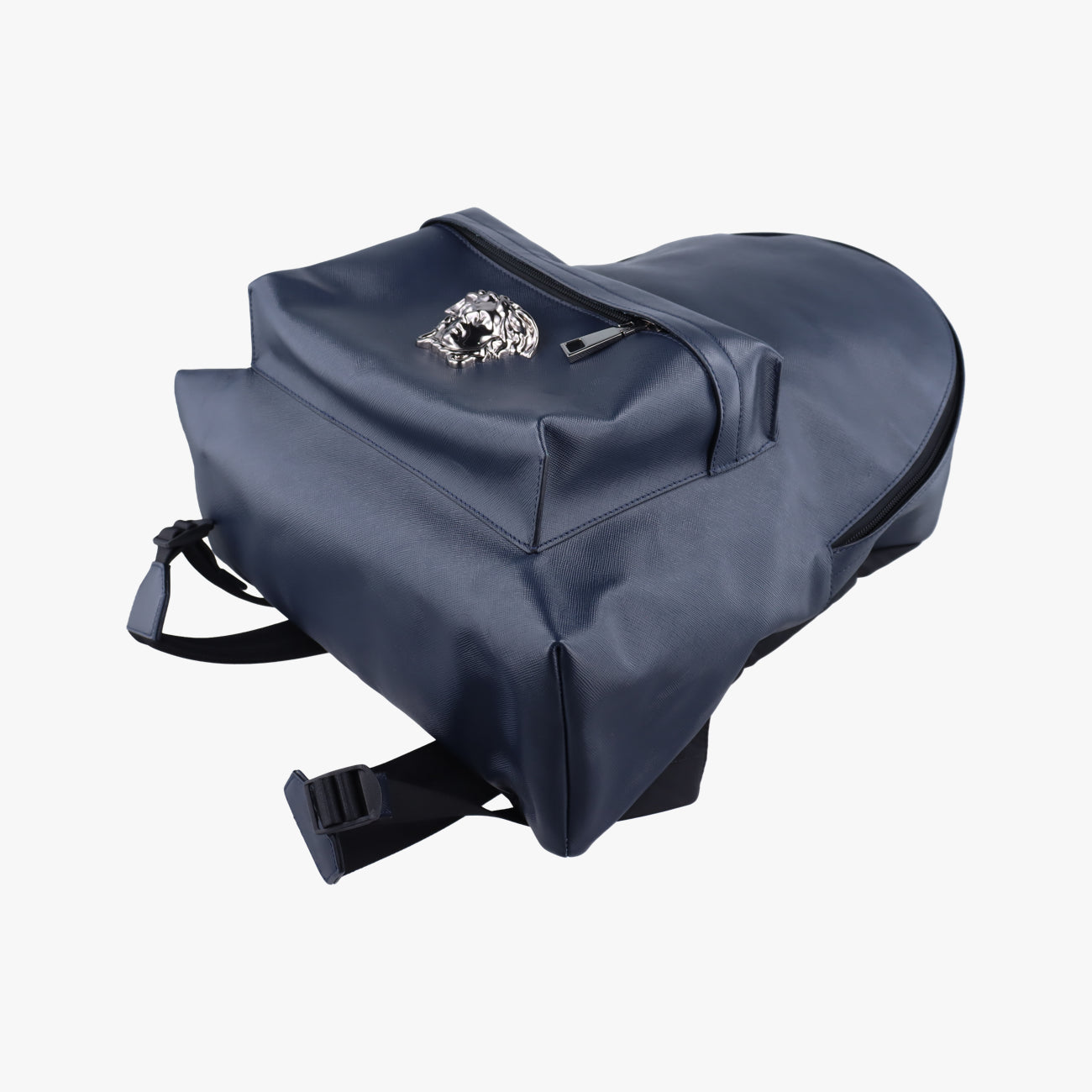 Vintage VERSACE La Medusa Navy Leather  backpack/rucksack | stylenewstar