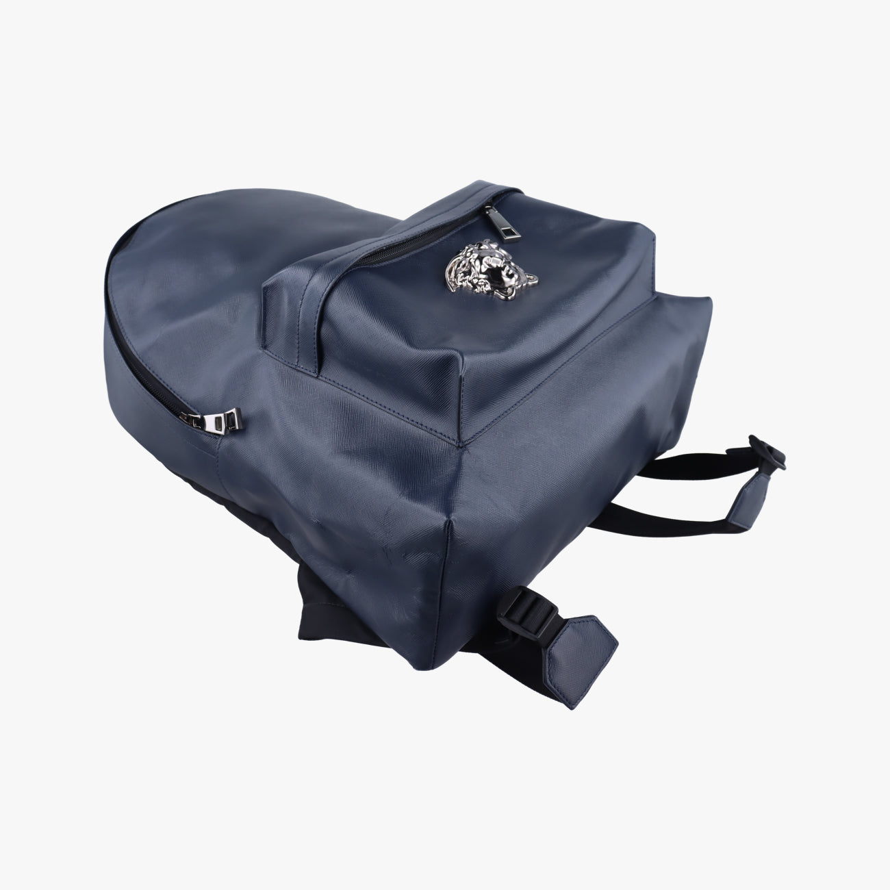 Vintage VERSACE La Medusa Navy Leather  backpack/rucksack | stylenewstar