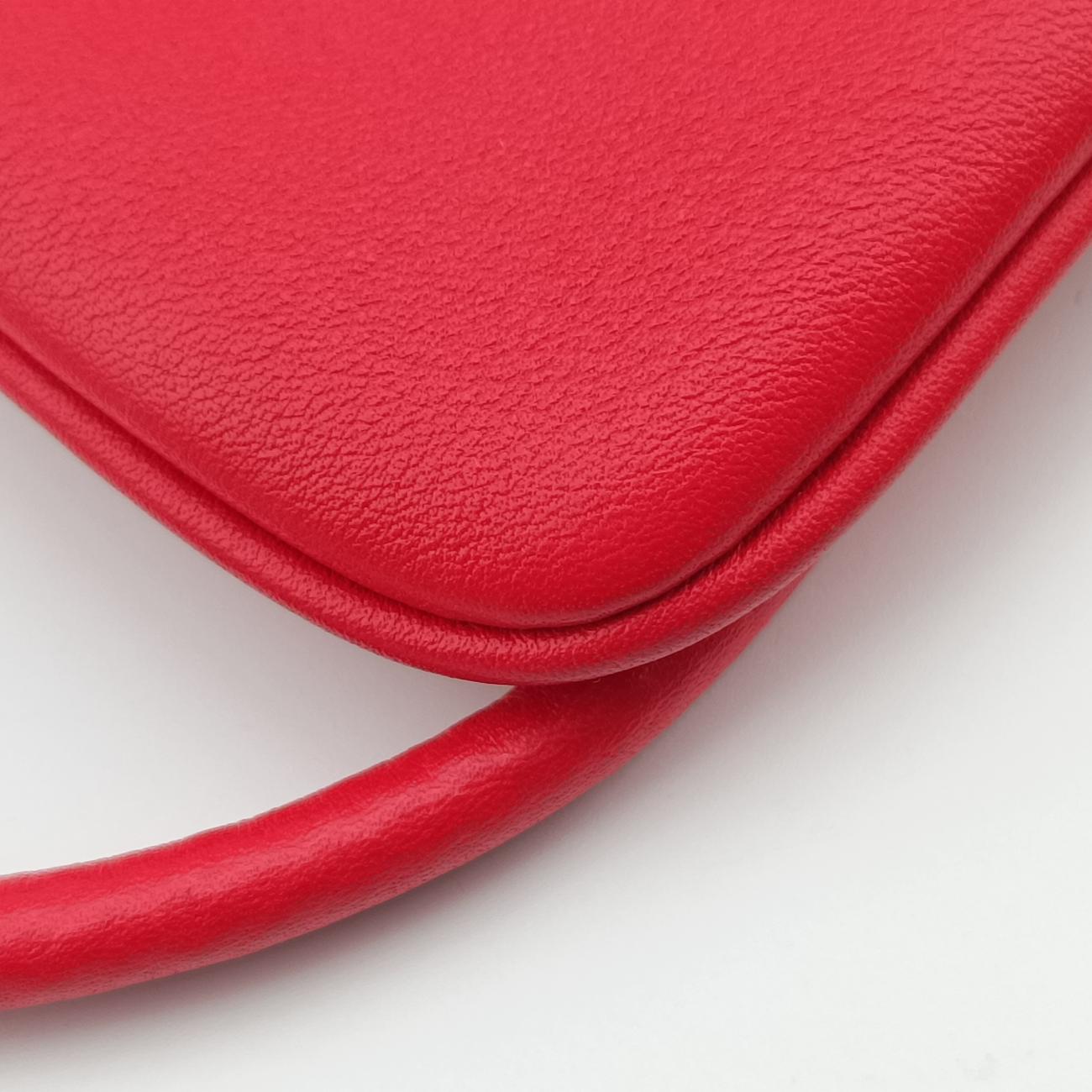 Secondhand Hermes Sac Aline mini Red lambskin  shoulderbag | stylenewstar