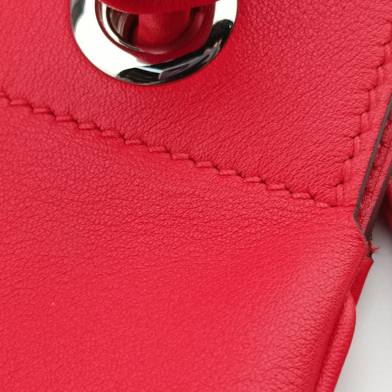 Secondhand Hermes Sac Aline mini Red lambskin  shoulderbag | stylenewstar