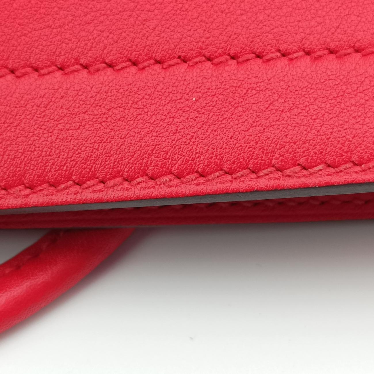 Secondhand Hermes Sac Aline mini Red lambskin  shoulderbag | stylenewstar