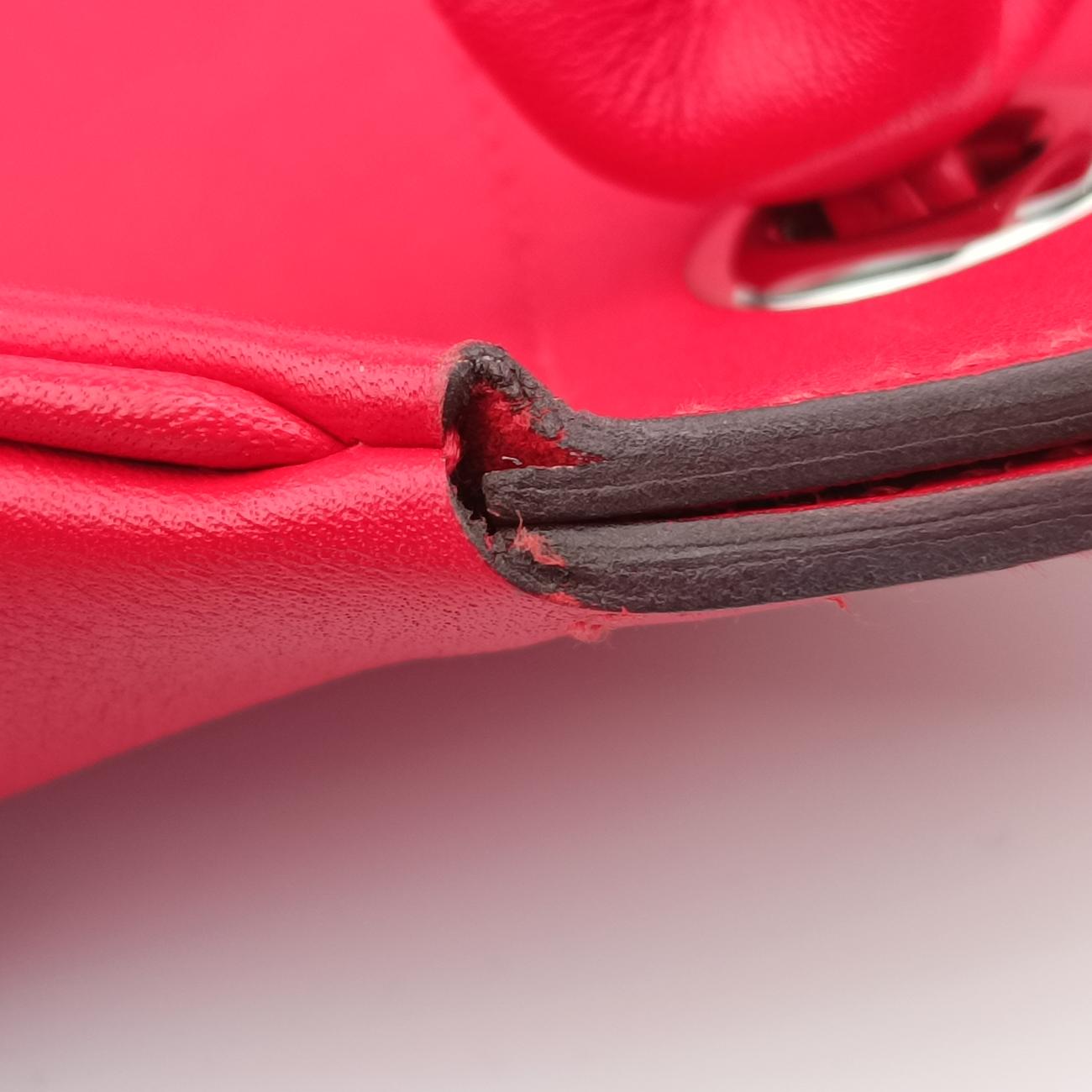 Secondhand Hermes Sac Aline mini Red lambskin  shoulderbag | stylenewstar