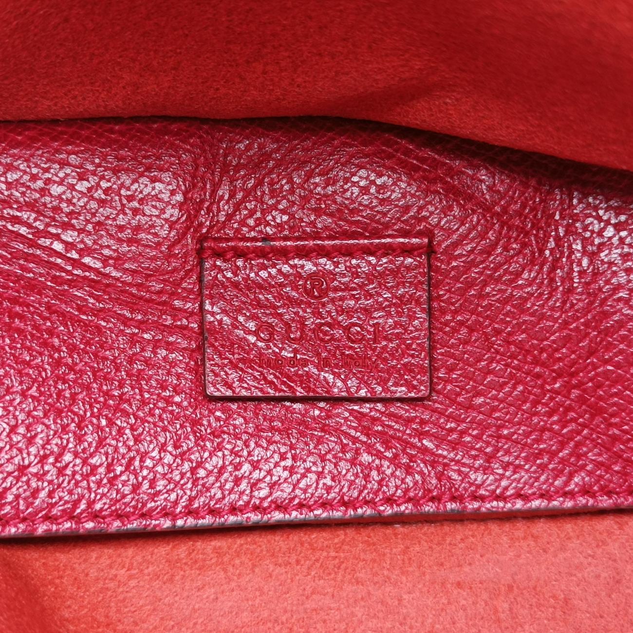 Pre-owned Gucci Bamboo Red Leather 484676 shoulderbag | stylenewstar